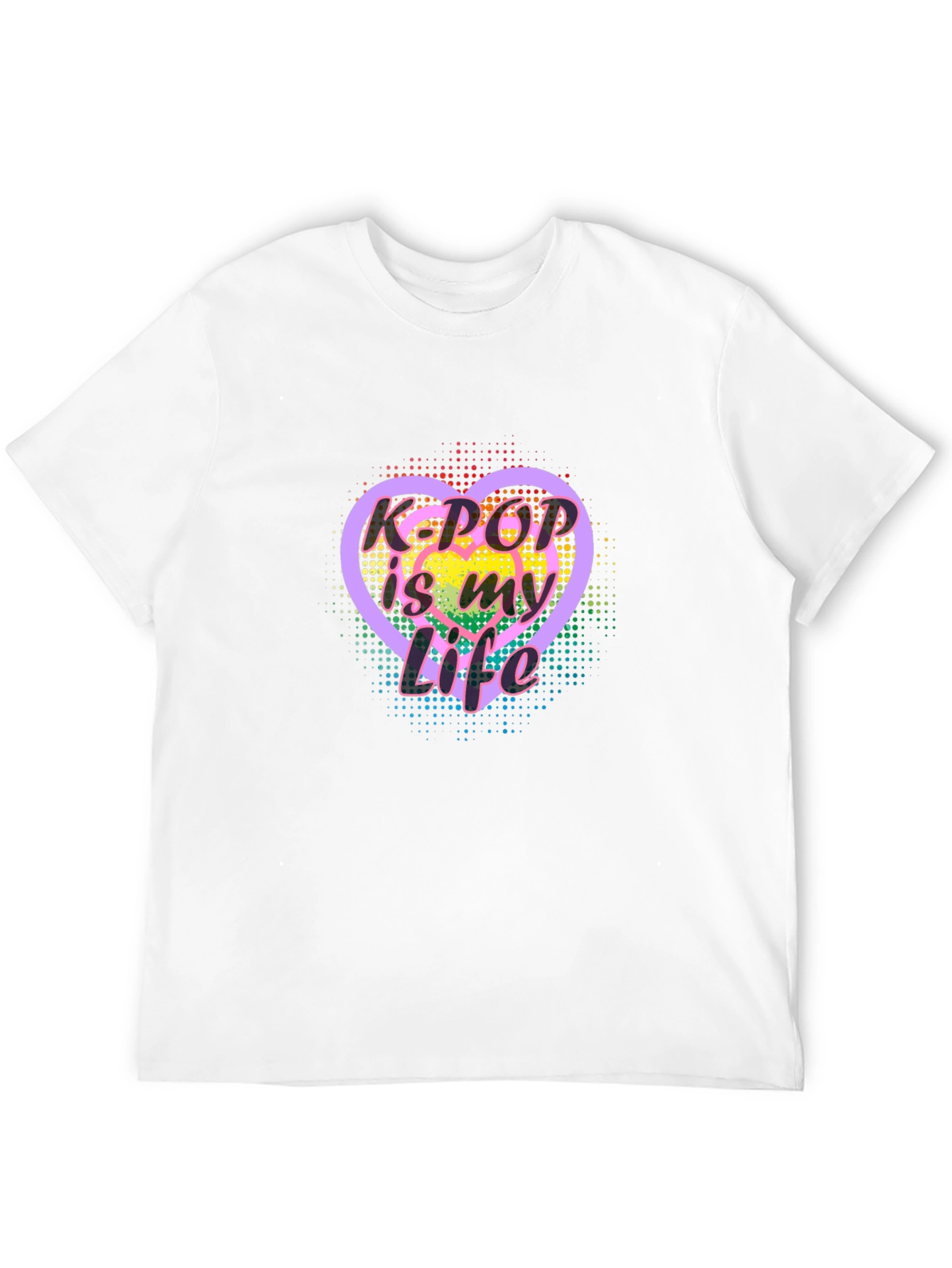 K-Pop is My Life Heart T-Shirt