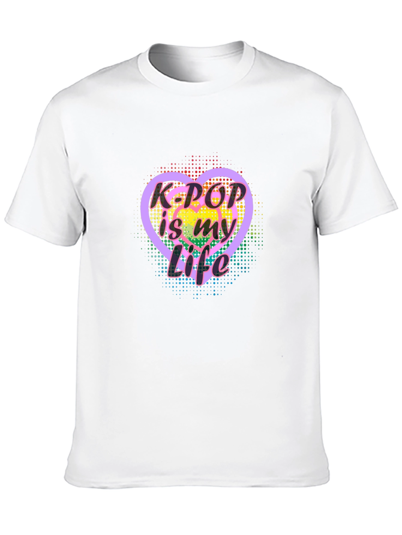 K-Pop is My Life Heart T-Shirt