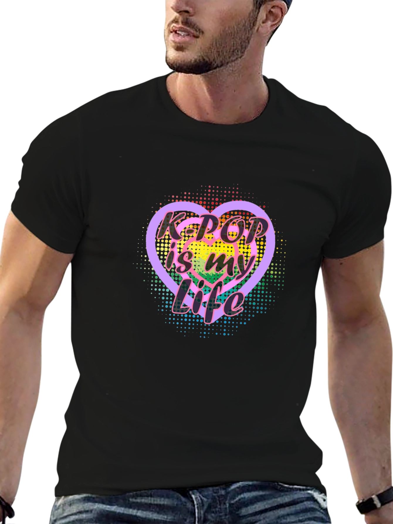 K-Pop is My Life Heart T-Shirt