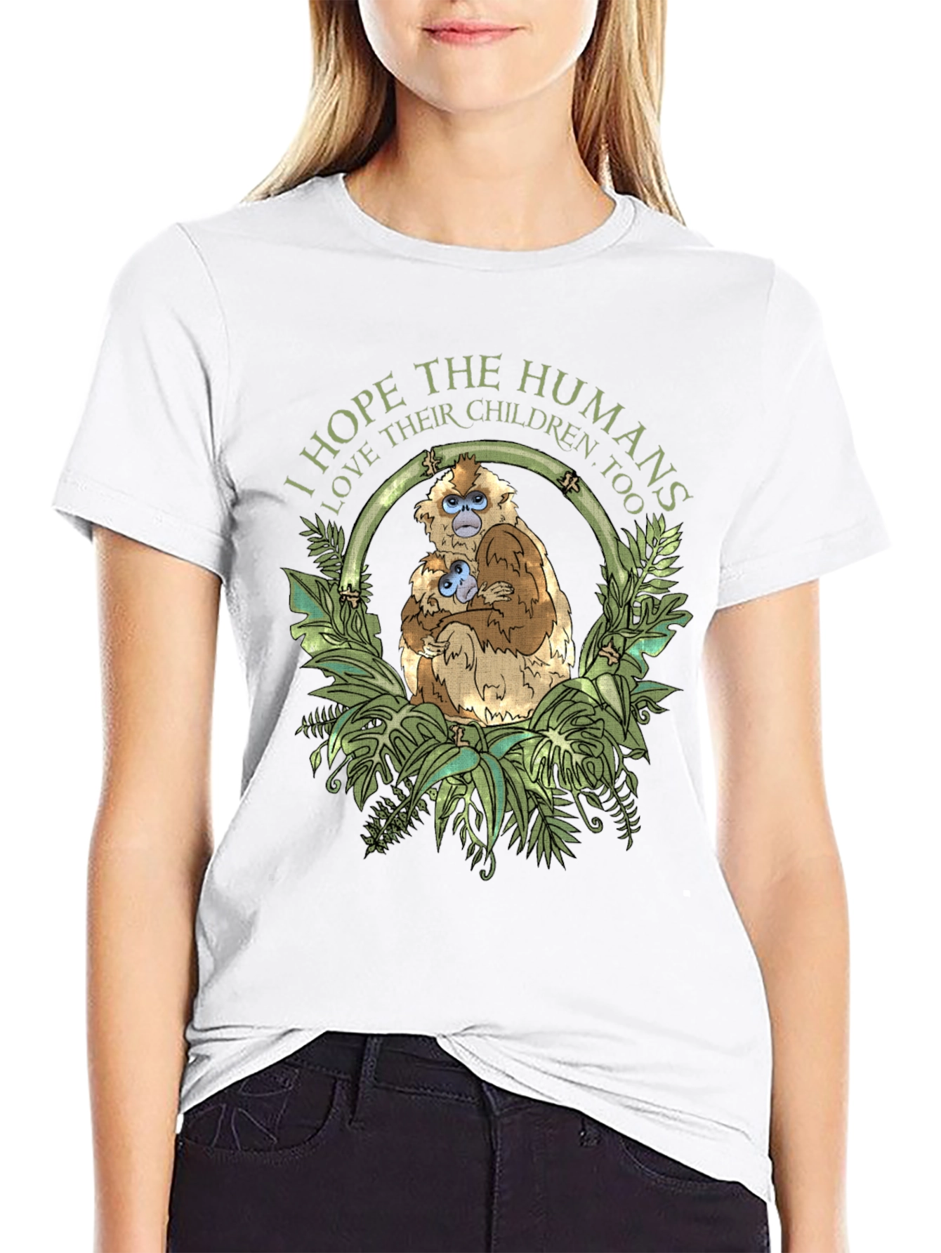 Golden Snub-Nosed Monkey Graphic T-Shirt