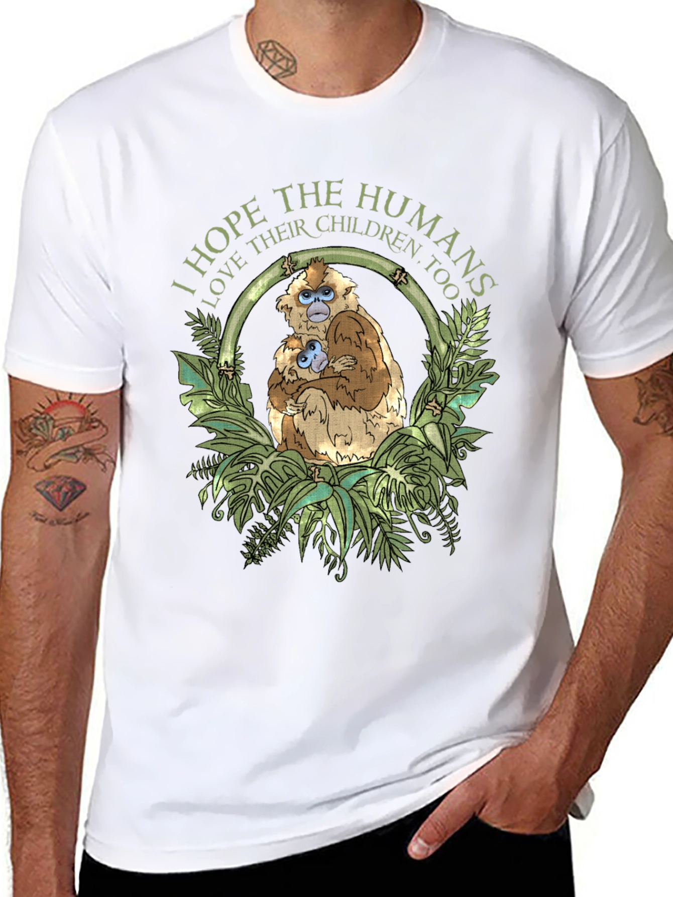 Golden Snub-Nosed Monkey Graphic T-Shirt