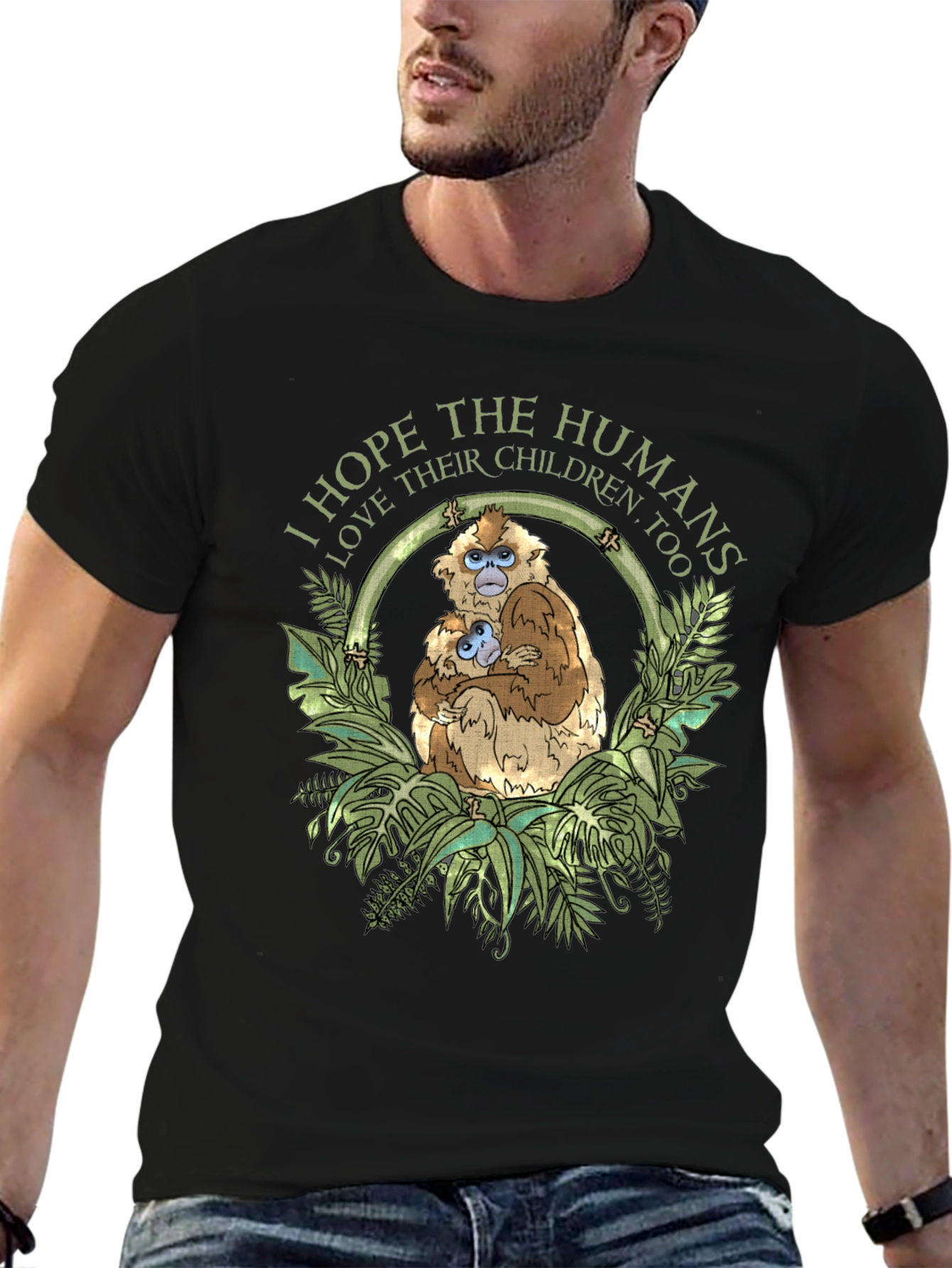 Golden Snub-Nosed Monkey Graphic T-Shirt
