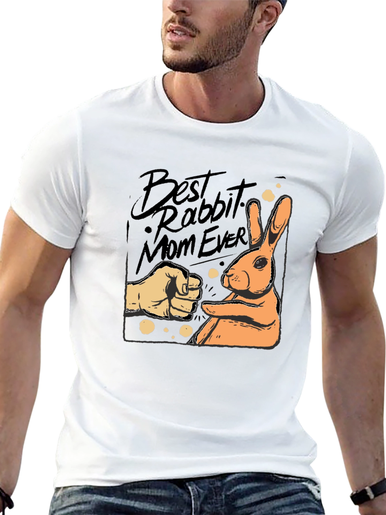 Best Rabbit Mom Ever Graphic Tee