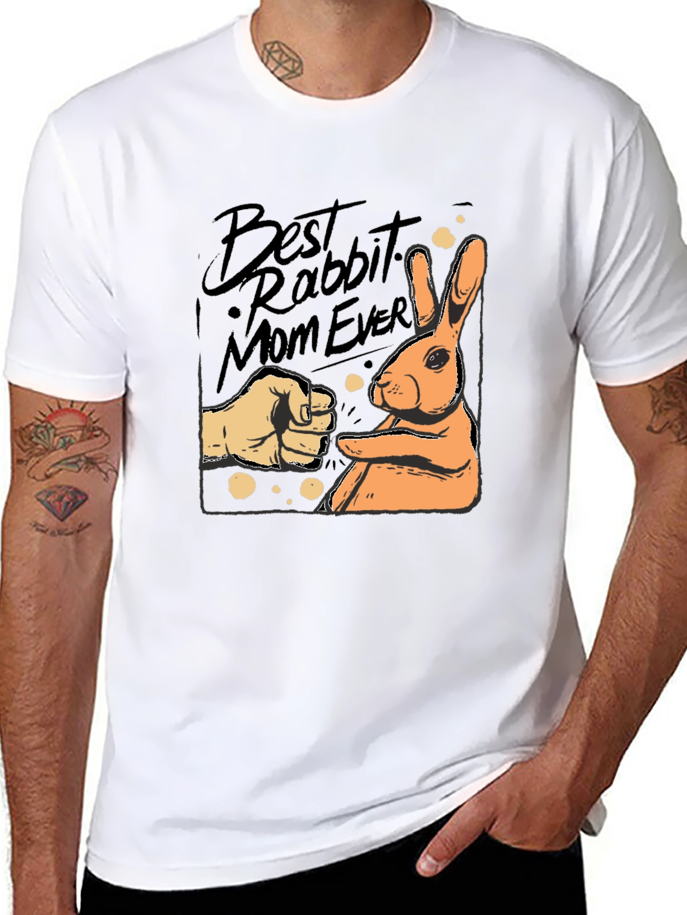 Best Rabbit Mom Ever Graphic Tee
