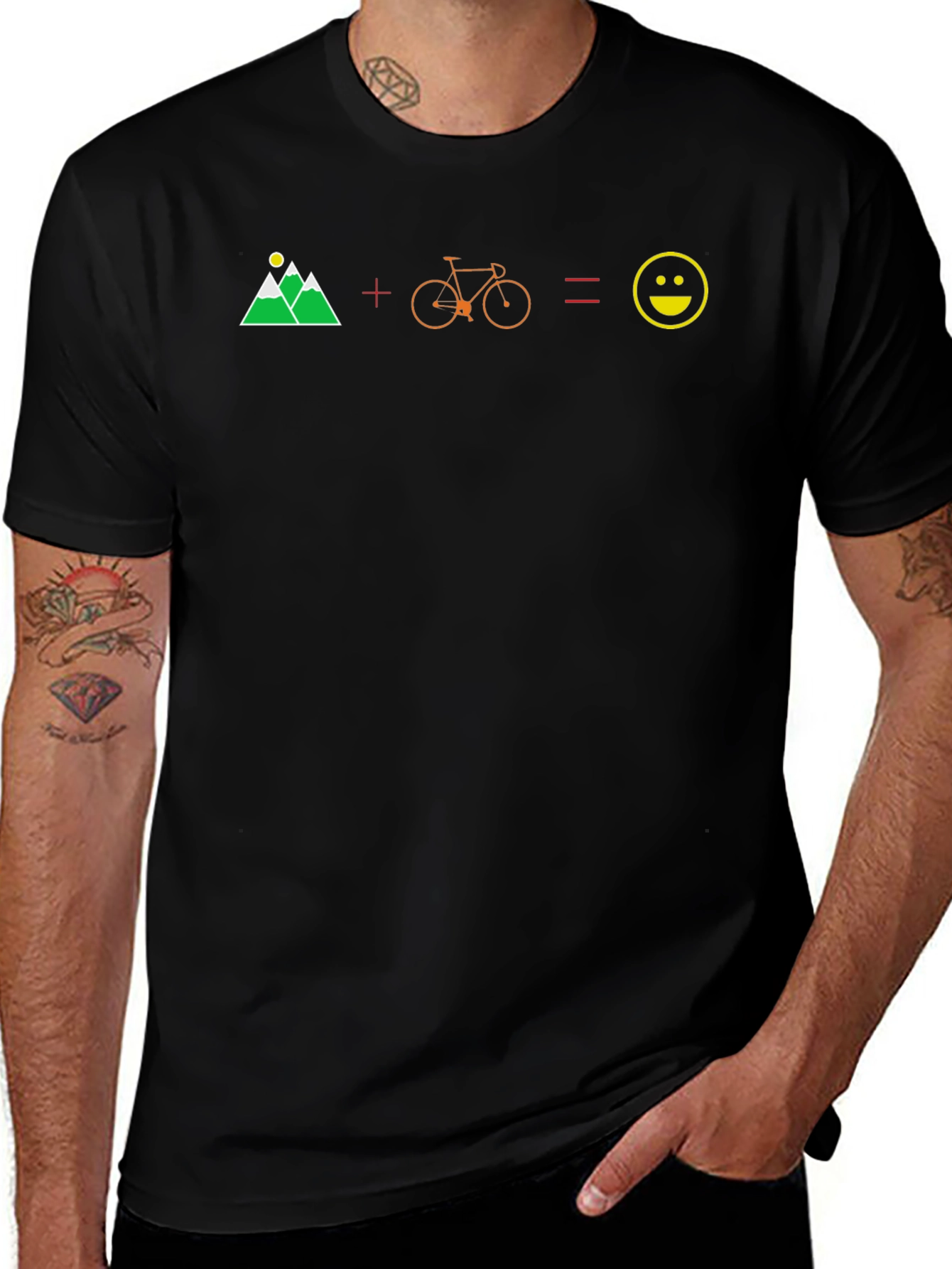 Mountain Bike Equals Happiness T-Shirt