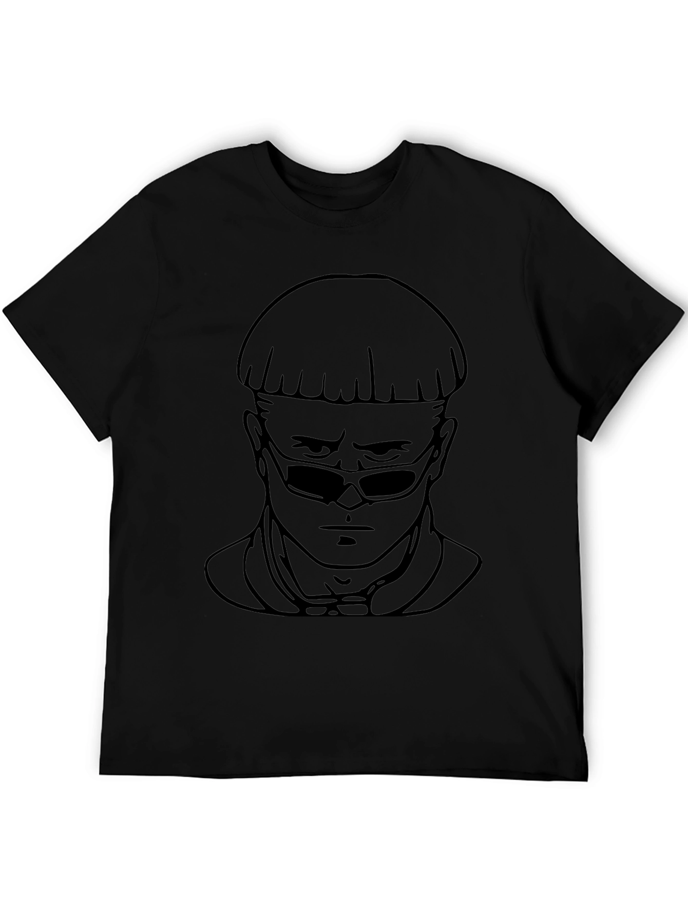 Cool Character Black Graphic Tee