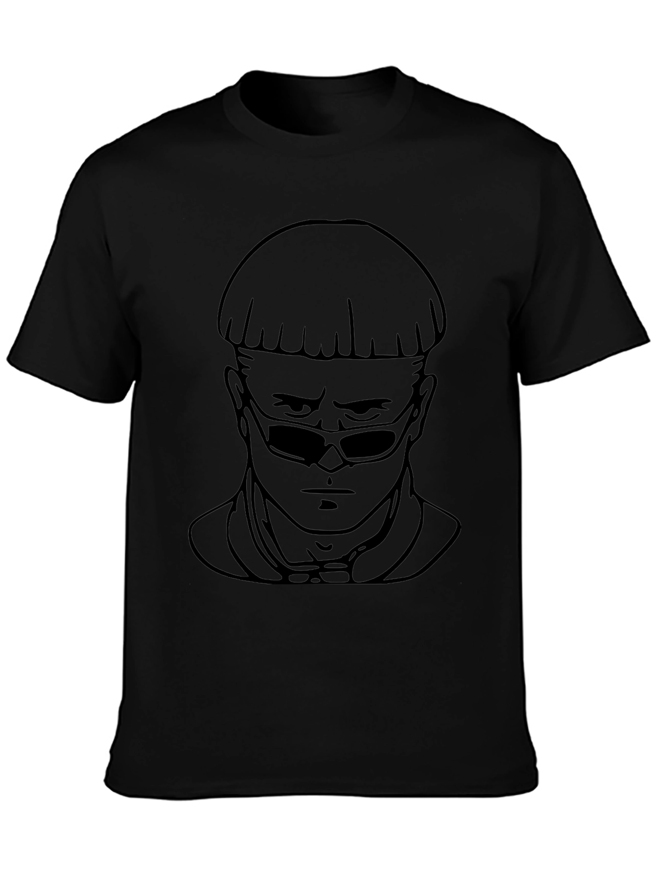 Cool Character Black Graphic Tee