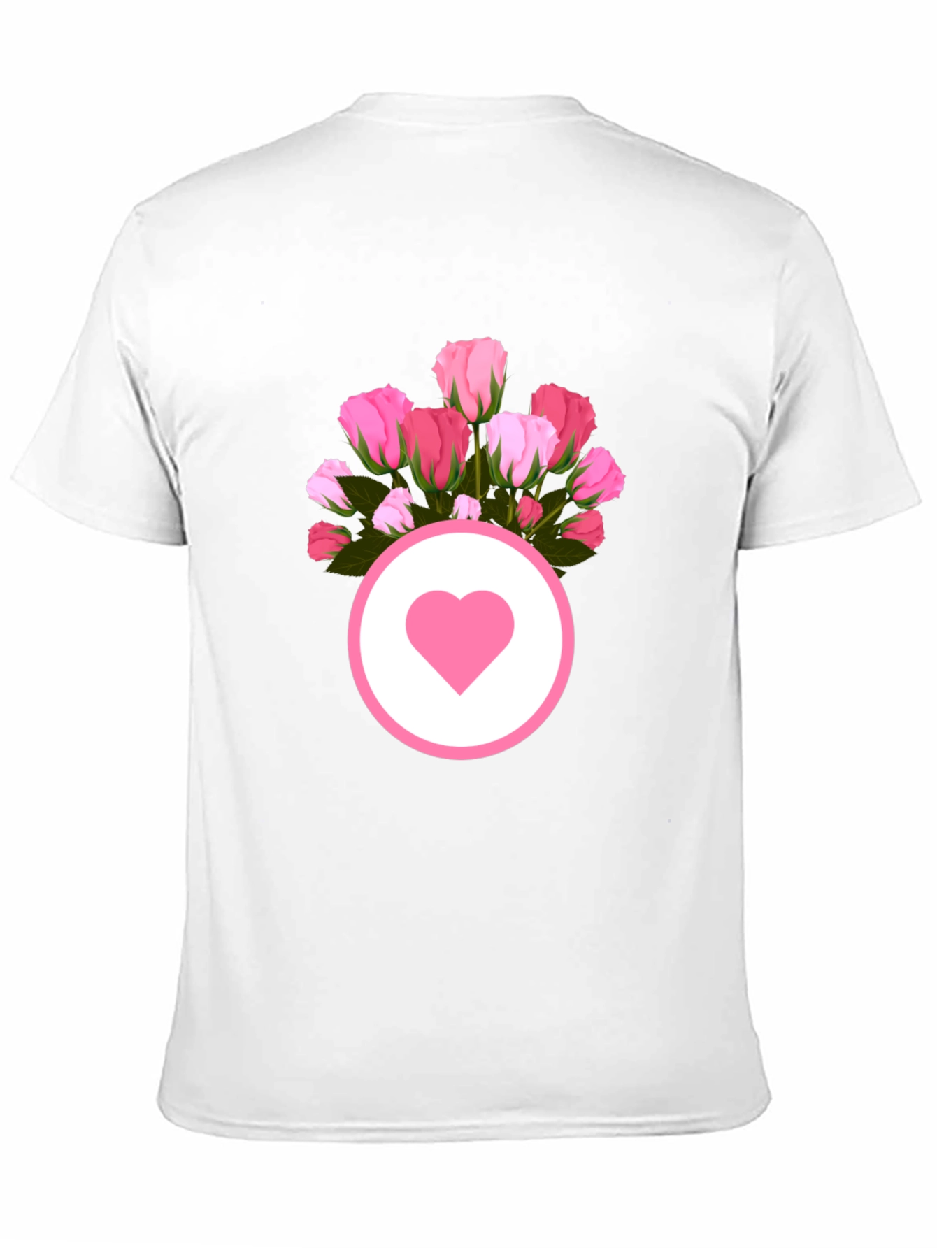 Floral Heart Graphic Tee - Stylish Casual Wear
