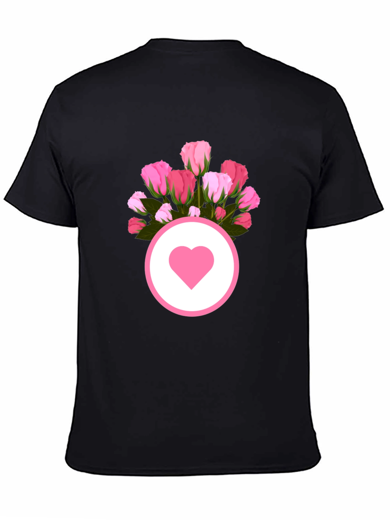 Floral Heart Graphic Tee - Stylish Casual Wear