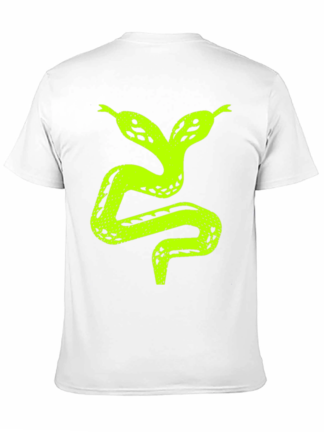 Two-Headed Snake Graphic T-Shirt - Black