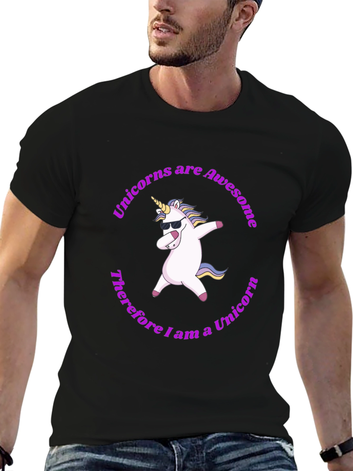 Awesome Unicorn Graphic T-Shirt