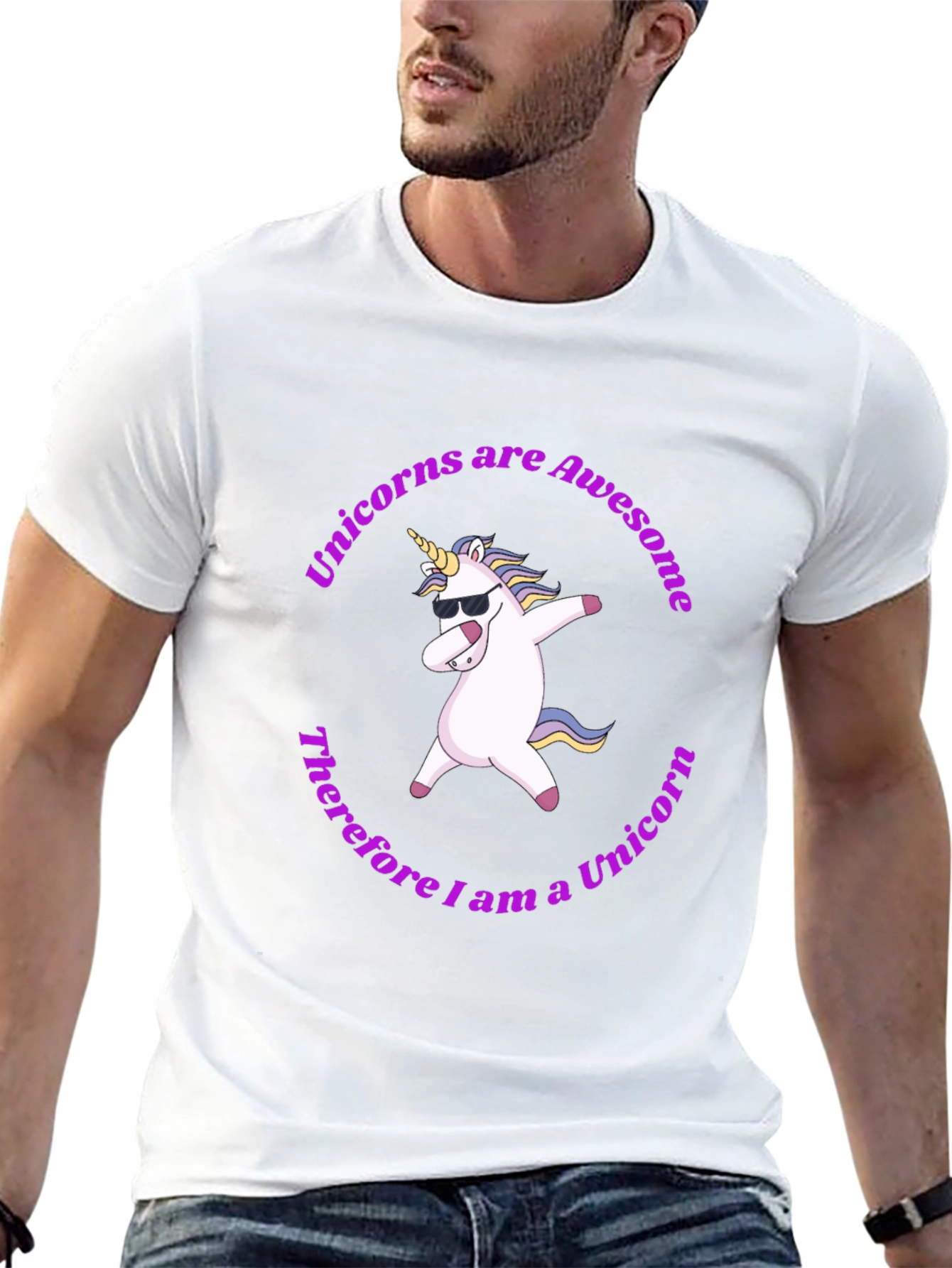 Awesome Unicorn Graphic T-Shirt