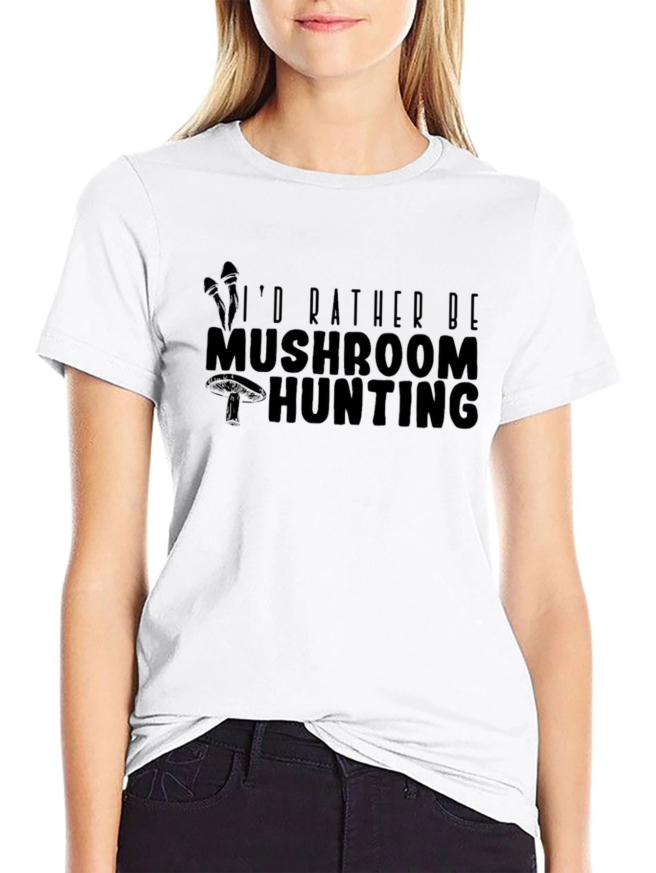 Mushroom Hunting Graphic T-Shirt