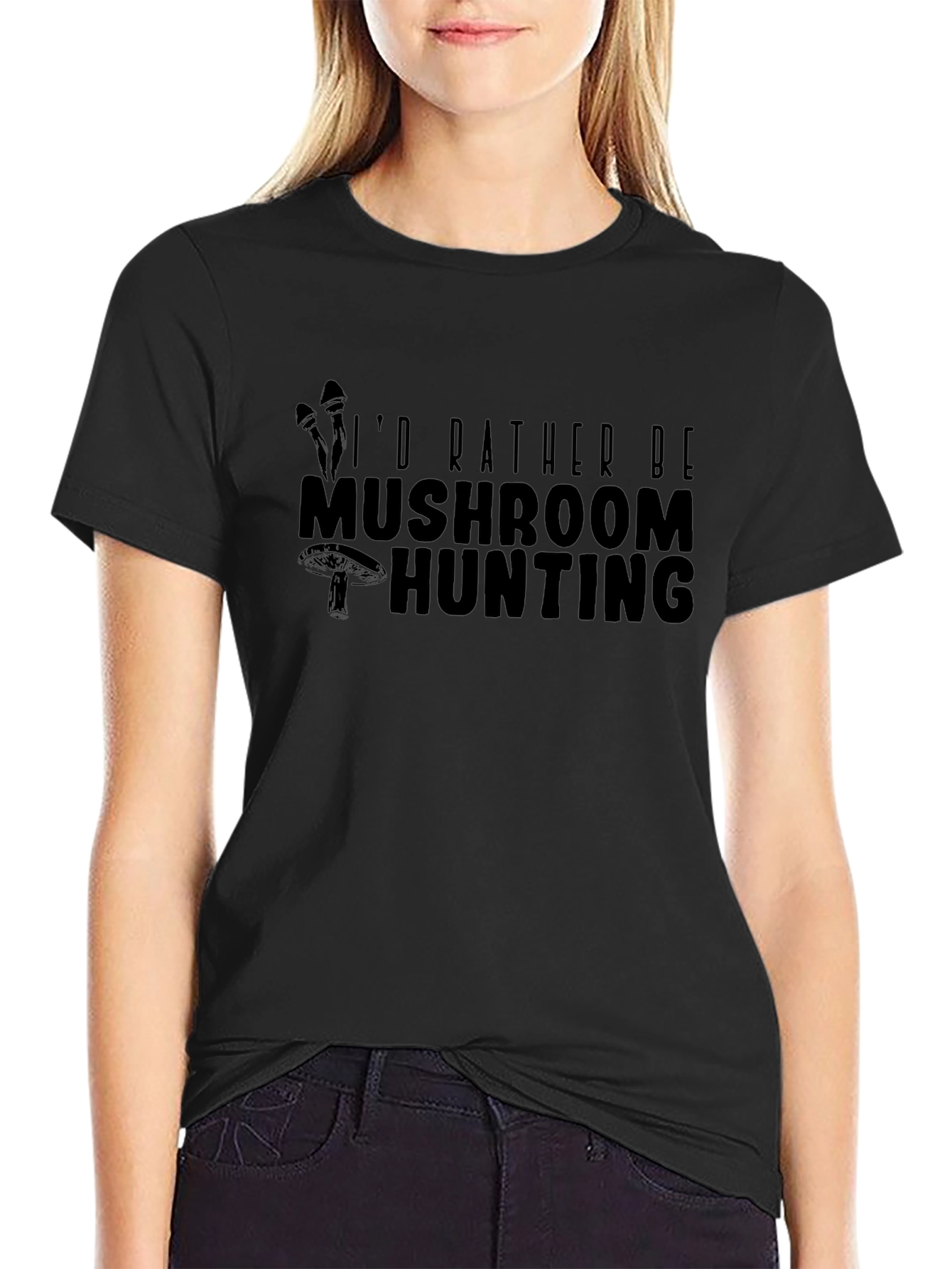 Mushroom Hunting Graphic T-Shirt