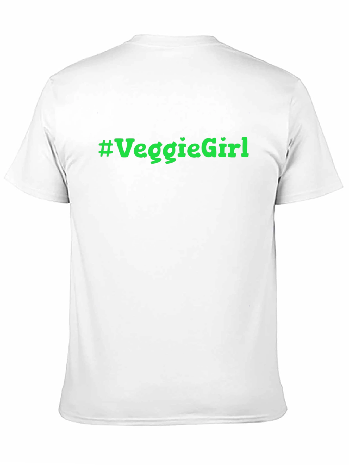 Veggie Girl T-Shirt - Black Cotton Tee