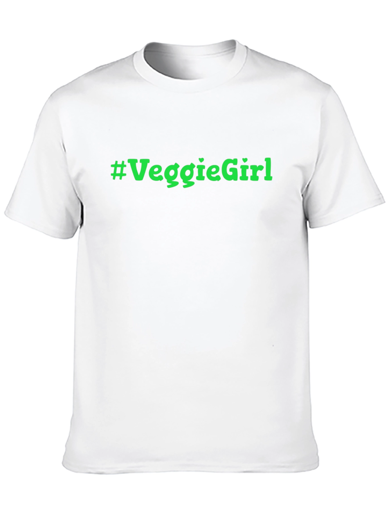 Veggie Girl T-Shirt - Black Cotton Tee