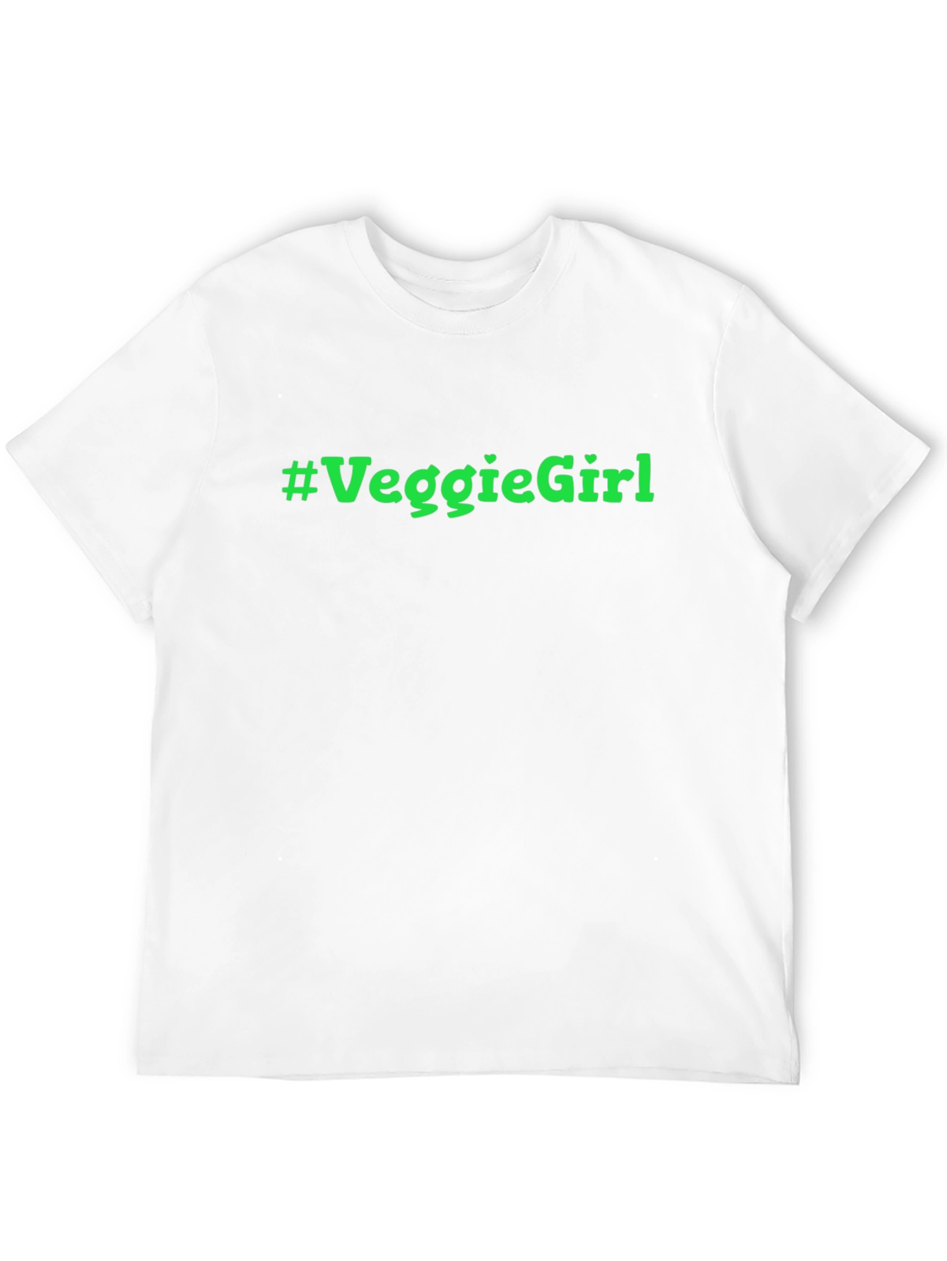 Veggie Girl T-Shirt - Black Cotton Tee