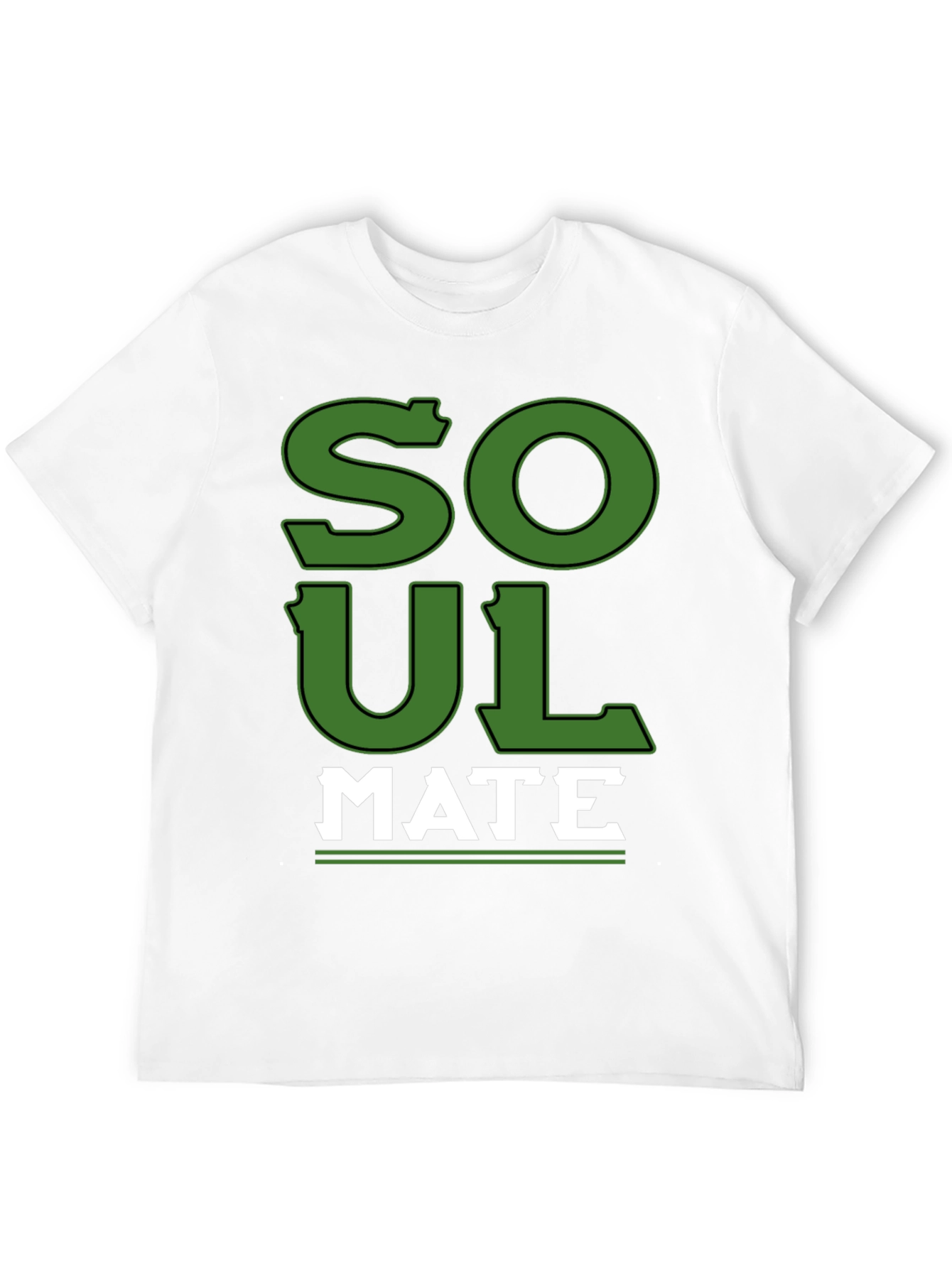 Soul Mate Graphic Print Black T-Shirt