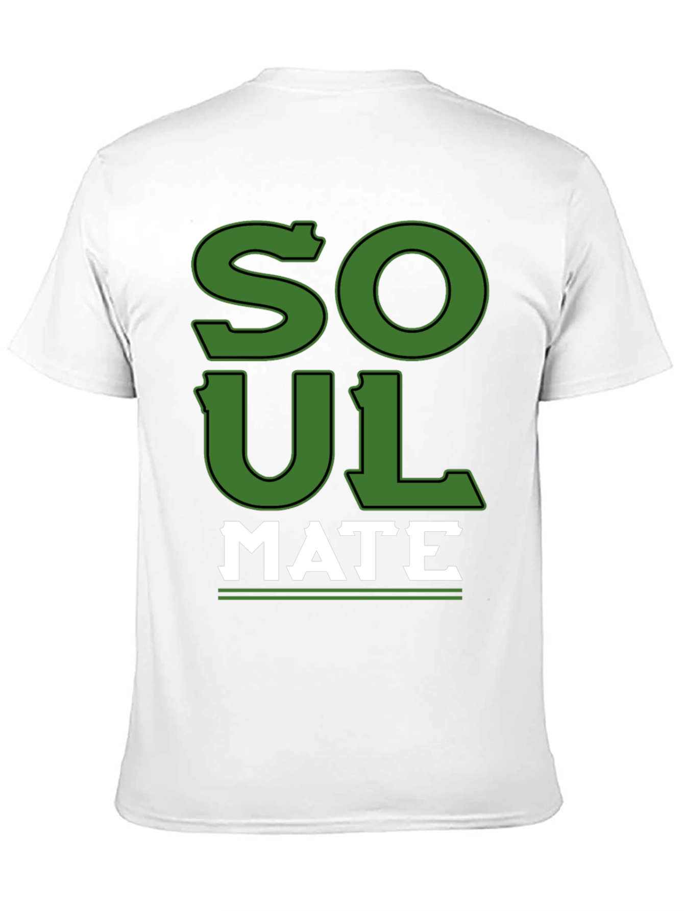 Soul Mate Graphic Print Black T-Shirt