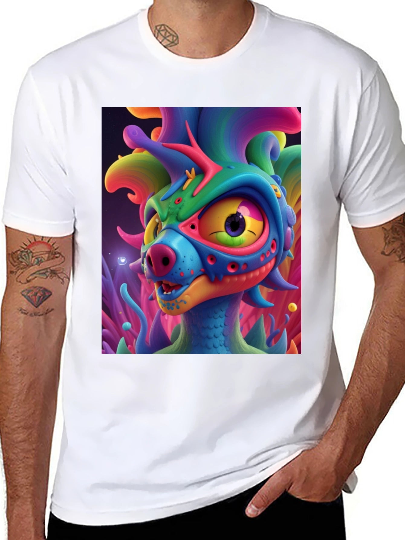 Funky Monster Graphic T-Shirt