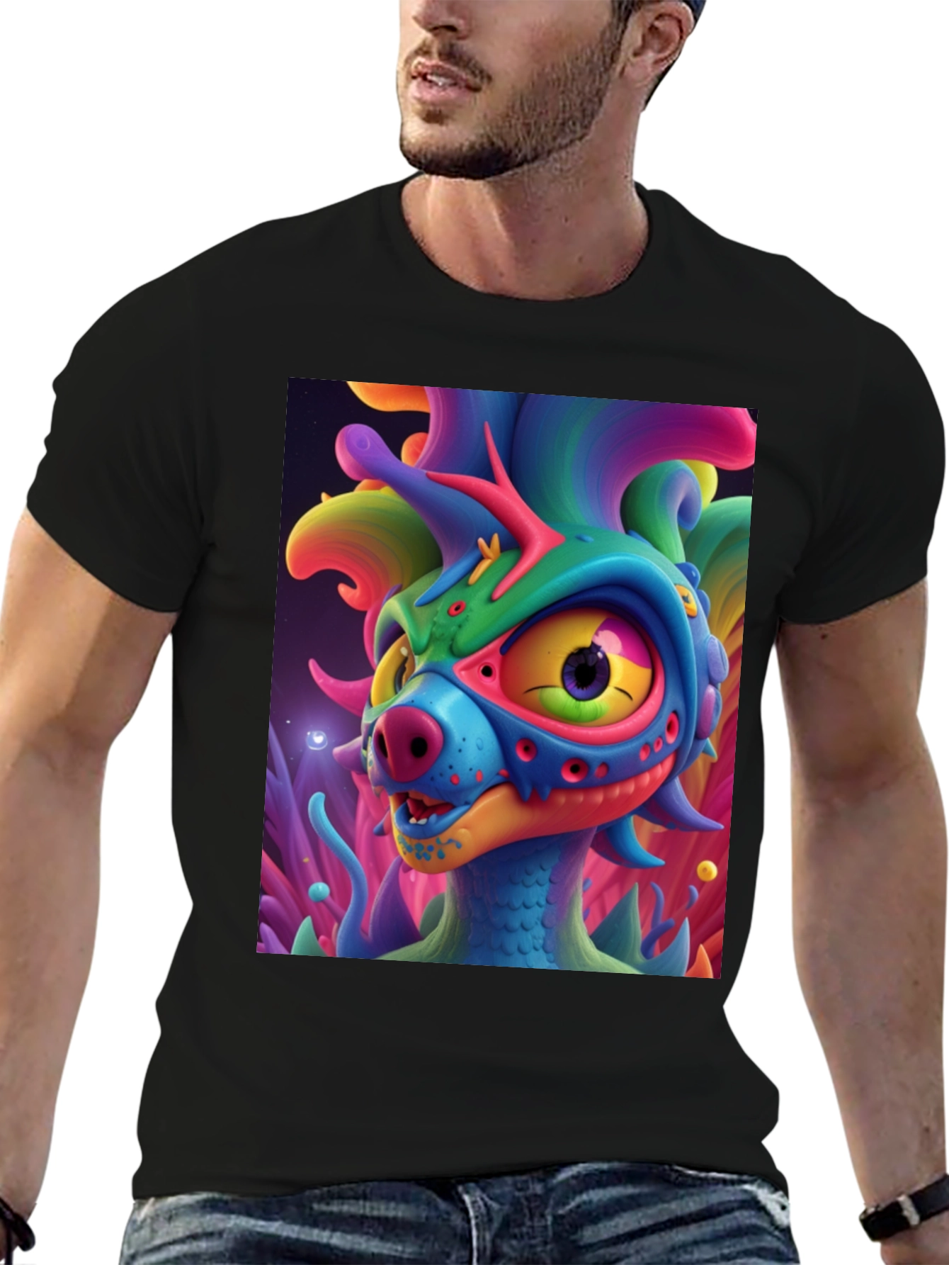 Funky Monster Graphic T-Shirt