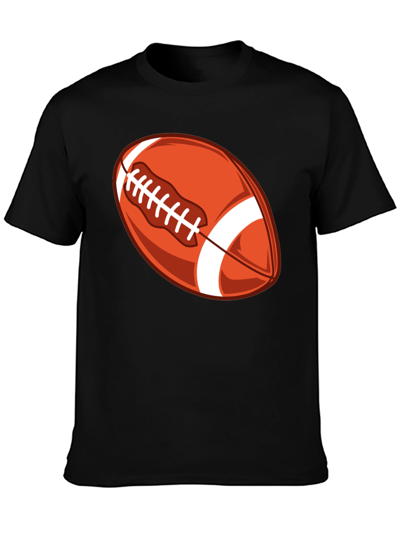 Football Graphic Black T-Shirt