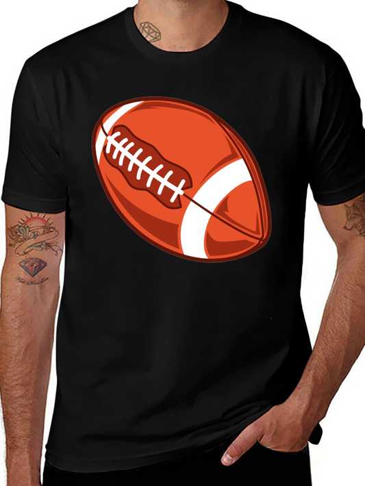 Football Graphic Black T-Shirt