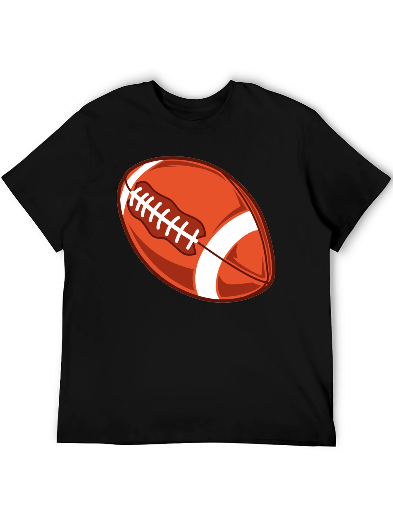 Football Graphic Black T-Shirt
