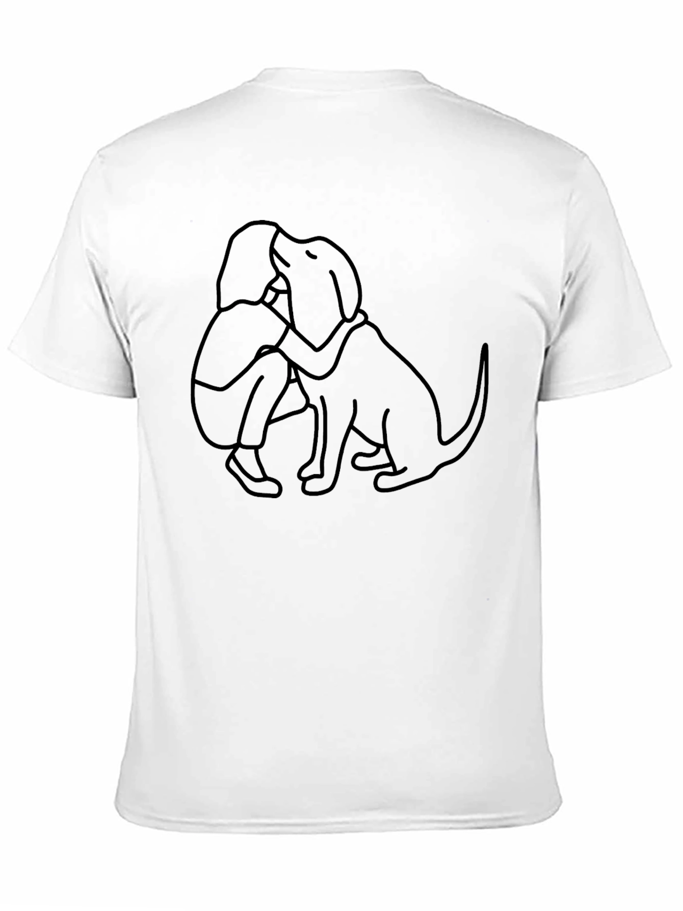 Minimalist Dog Lover T-Shirt - Black