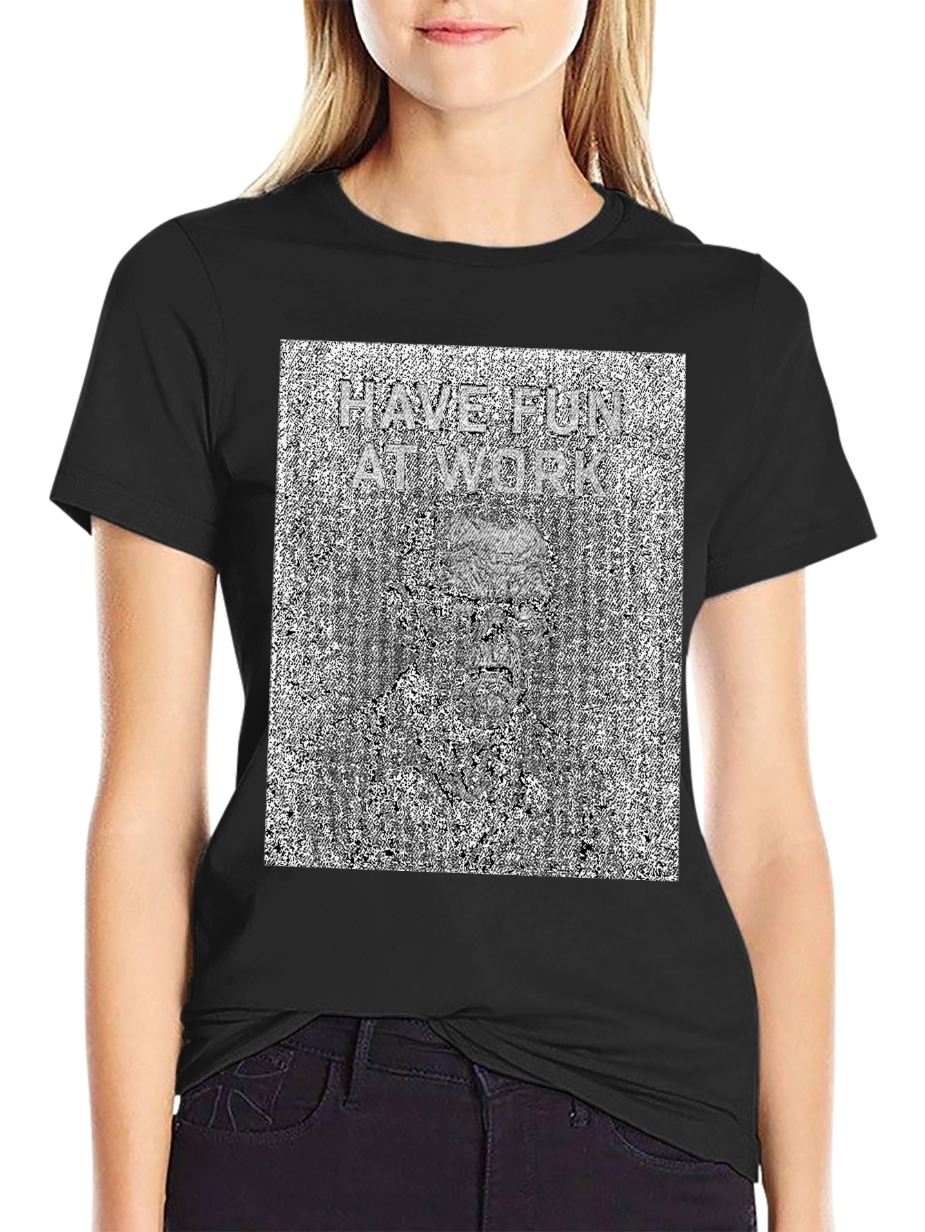 Have Fun At Work Optical Illusion T-Shirt