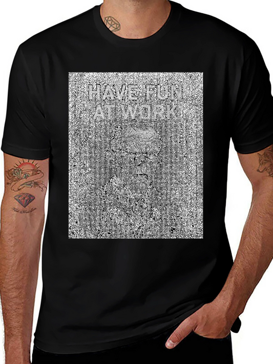 Have Fun At Work Optical Illusion T-Shirt