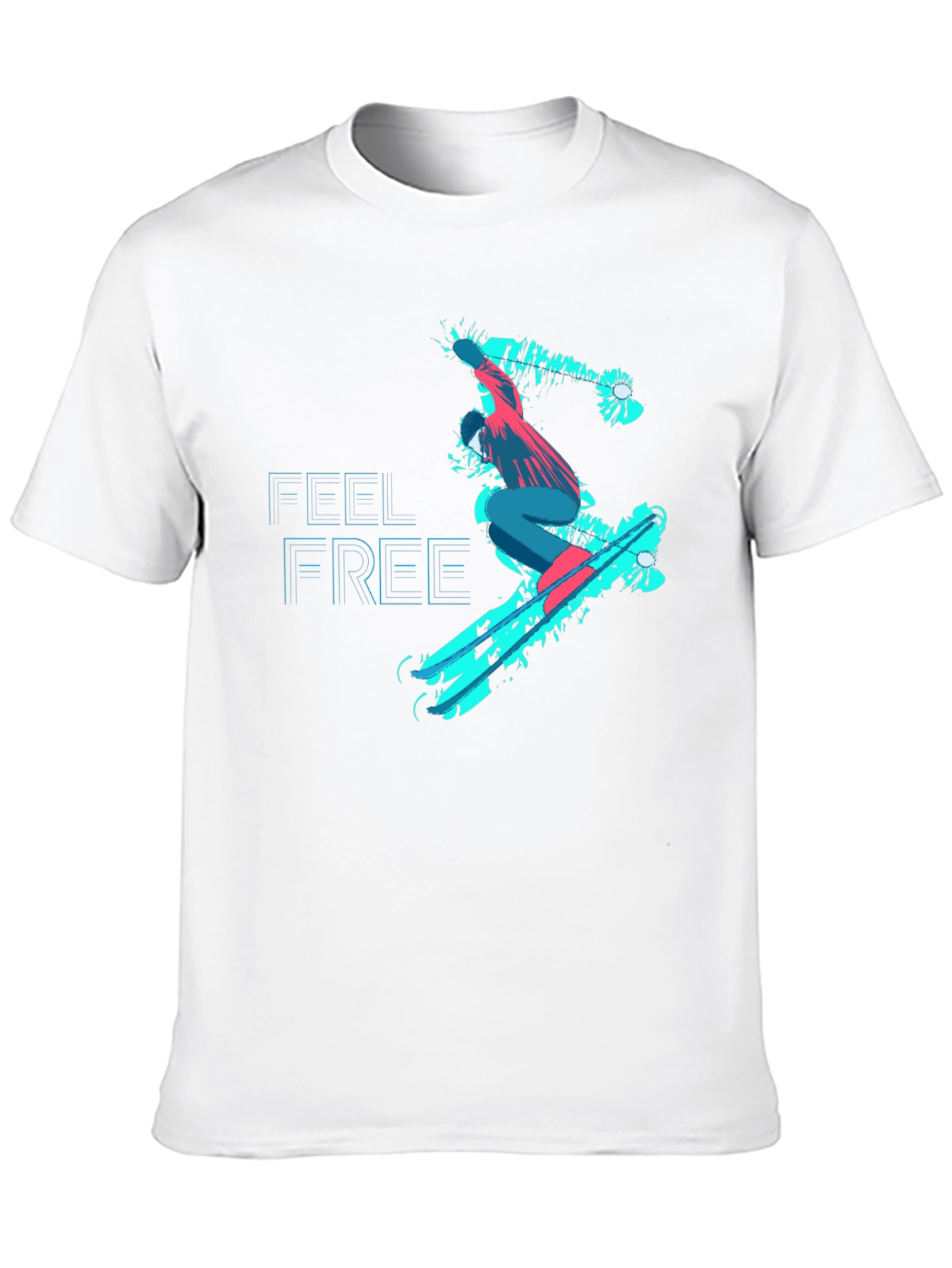 Feel Free Skater Black Graphic Tee