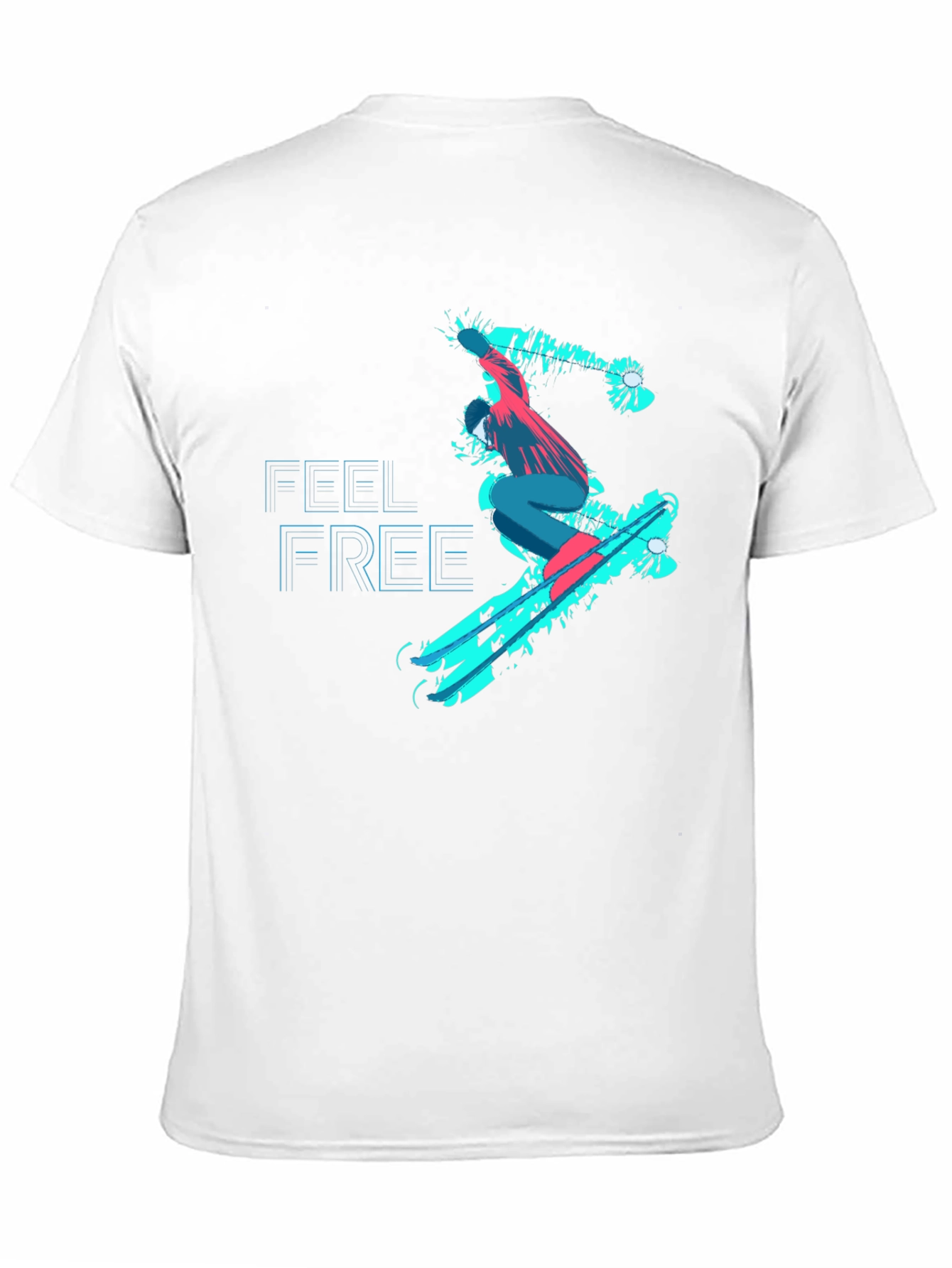 Feel Free Skater Black Graphic Tee