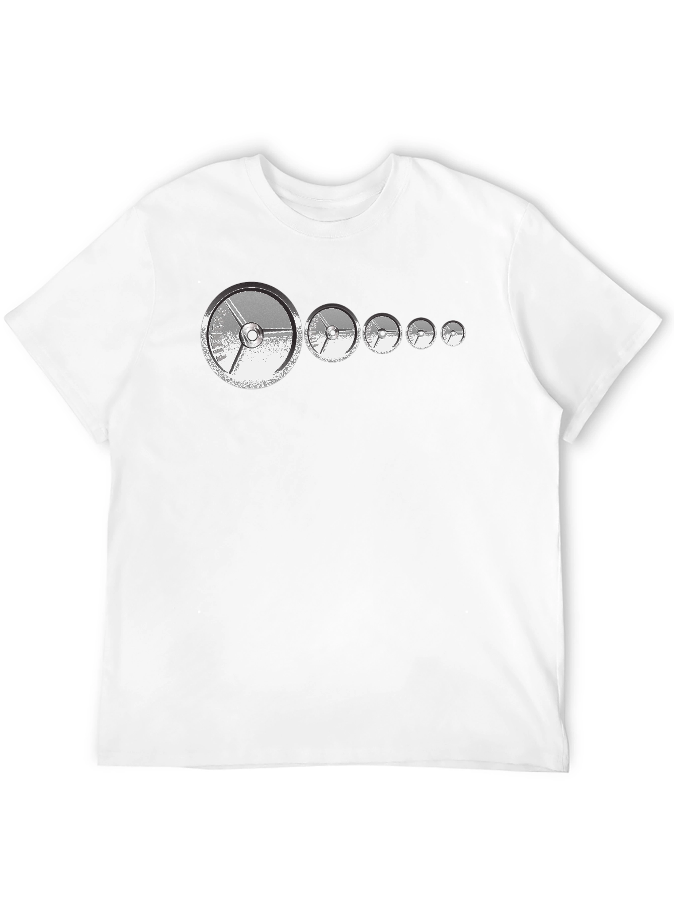 Fitness Weights Graphic Tee - Black Mens