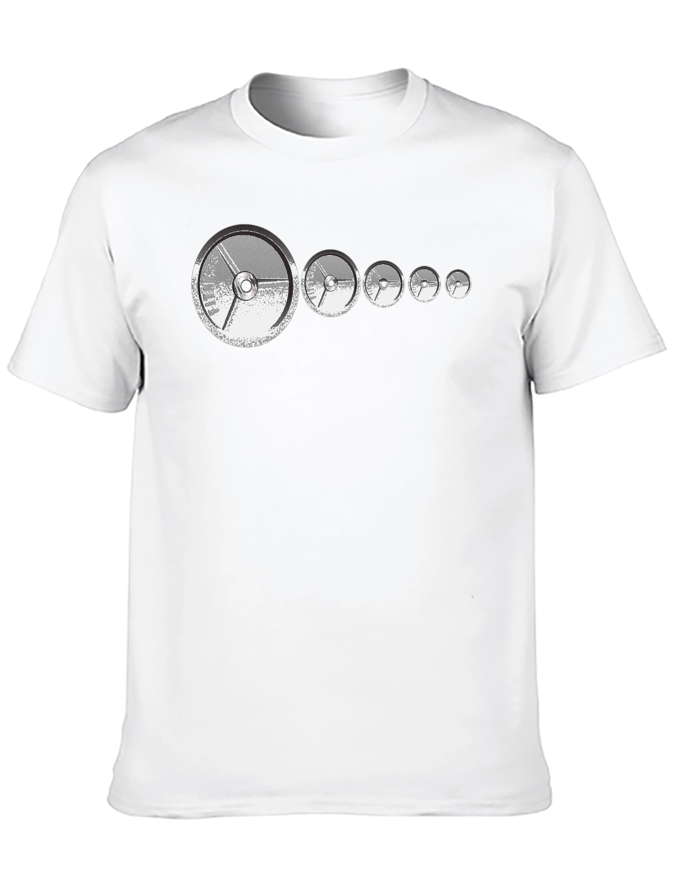 Fitness Weights Graphic Tee - Black Mens