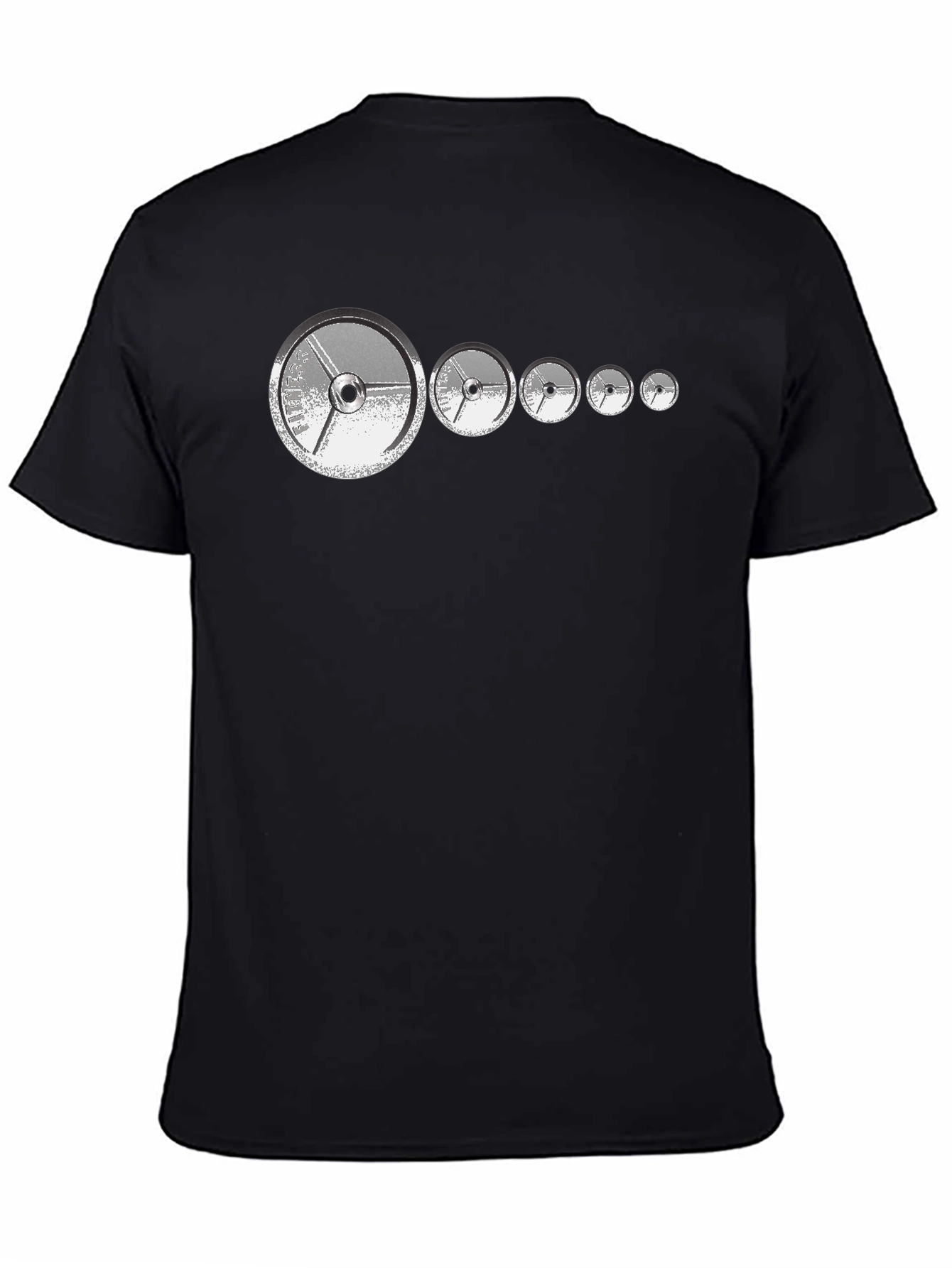 Fitness Weights Graphic Tee - Black Mens
