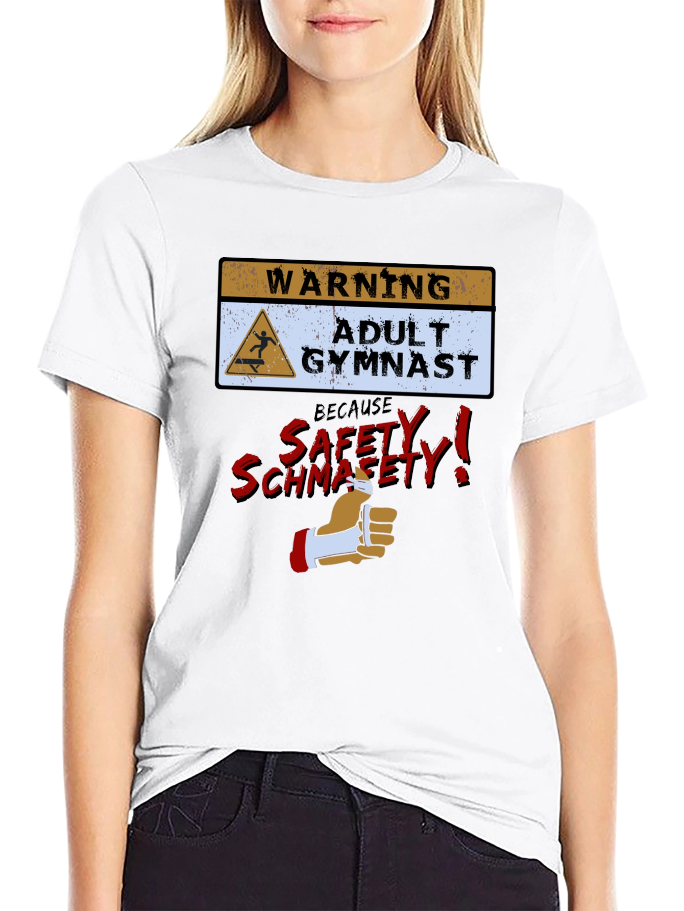 Funny Adult Gymnast Warning T-Shirt