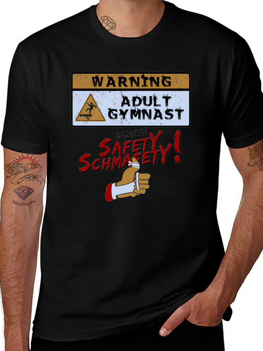 Funny Adult Gymnast Warning T-Shirt