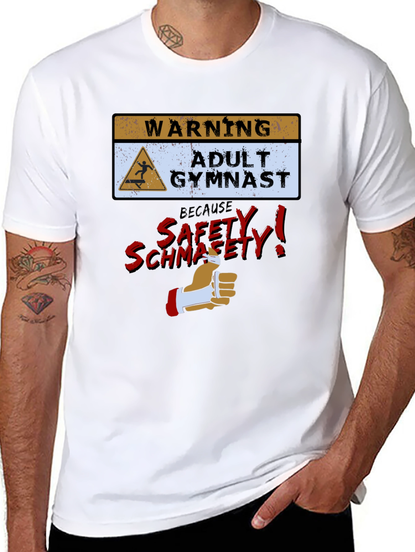 Funny Adult Gymnast Warning T-Shirt