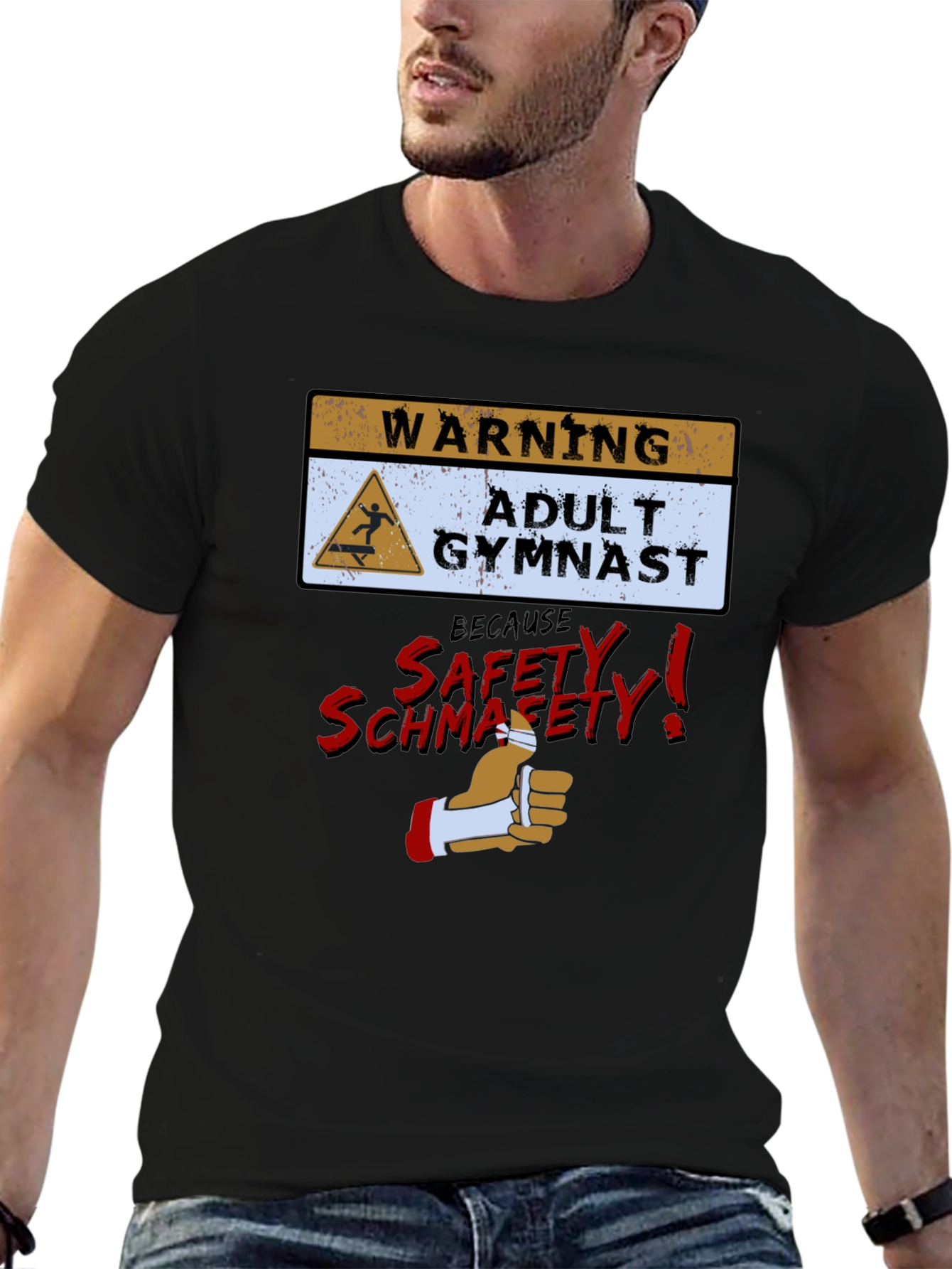 Funny Adult Gymnast Warning T-Shirt