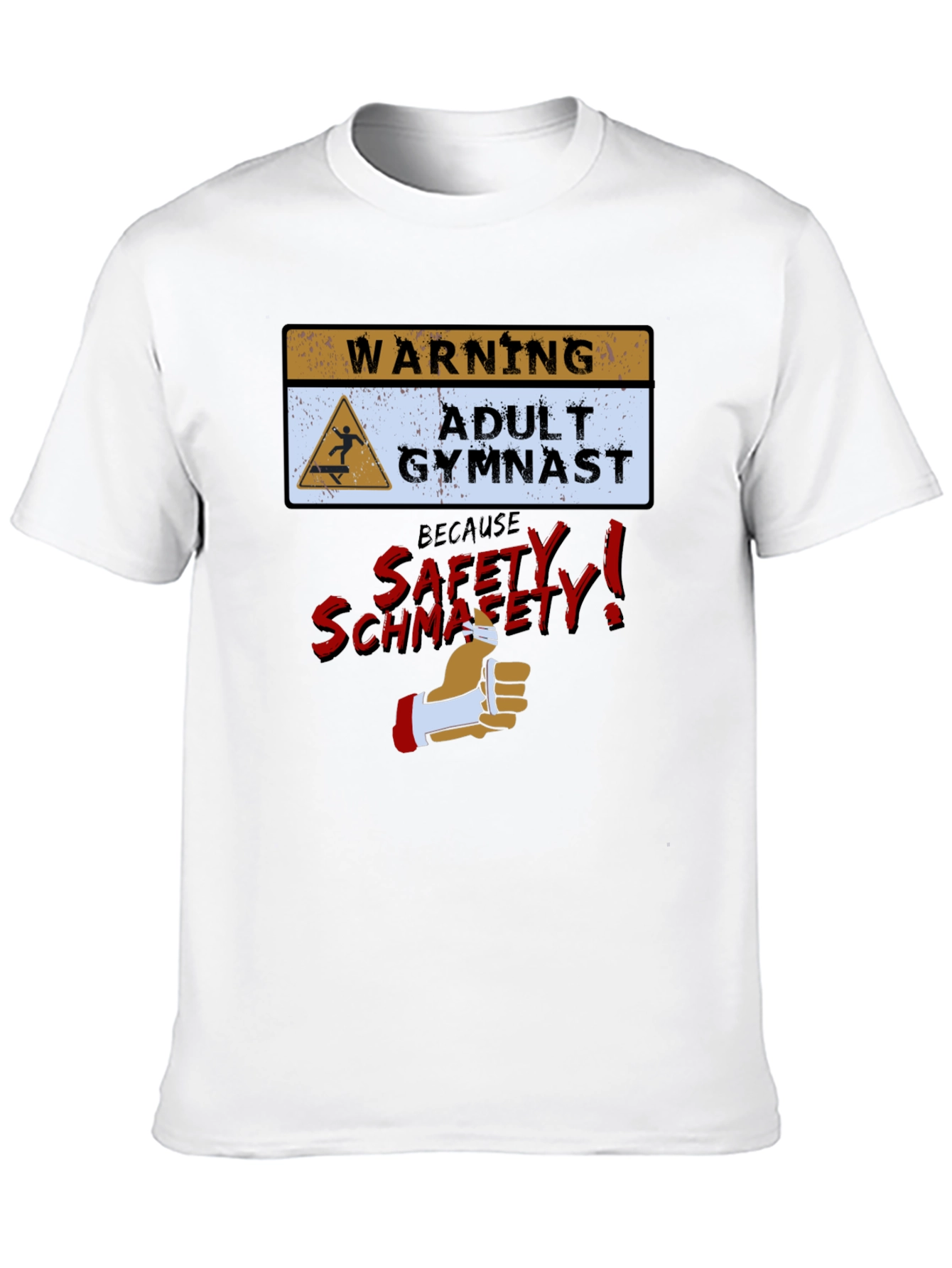 Funny Adult Gymnast Warning T-Shirt