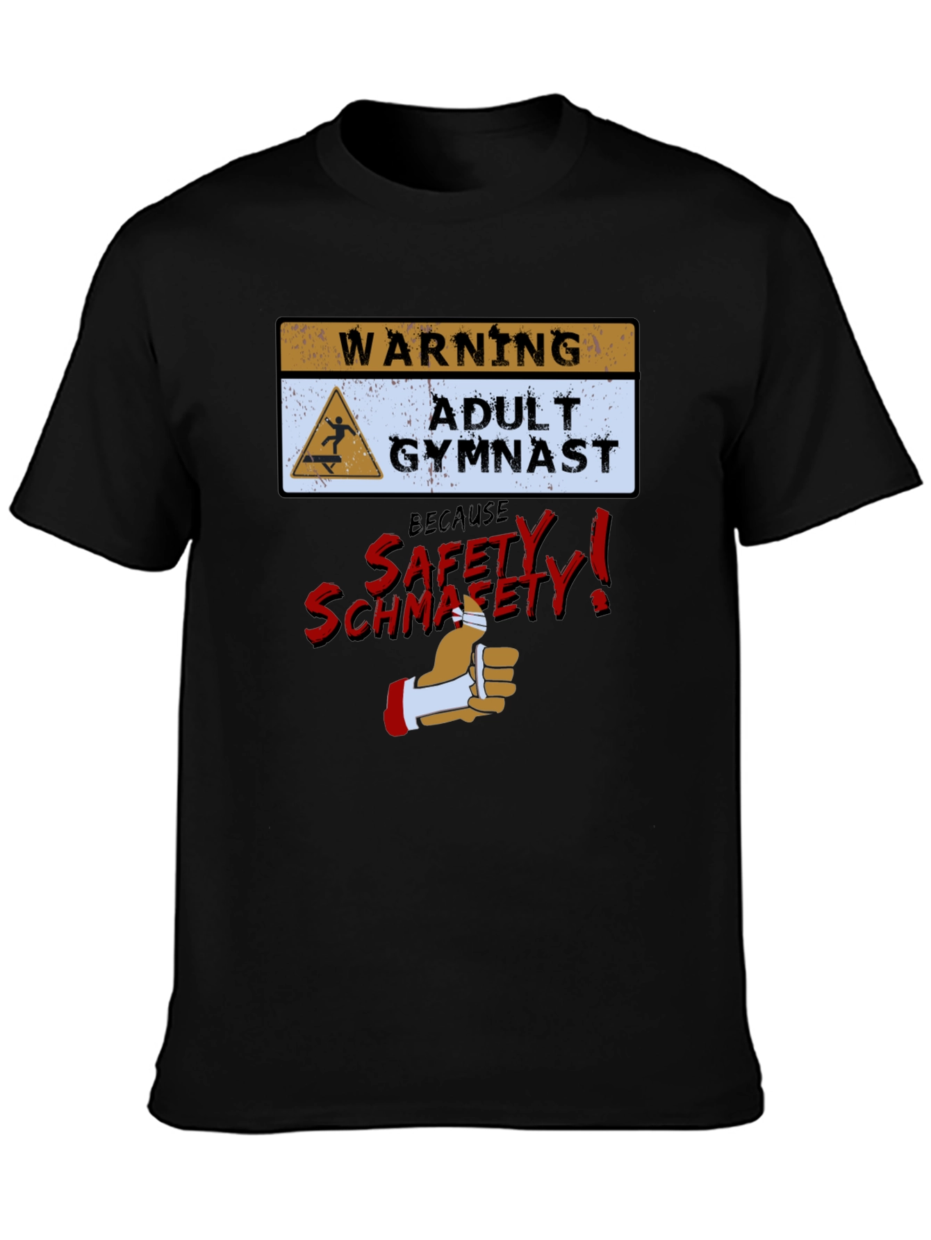 Funny Adult Gymnast Warning T-Shirt