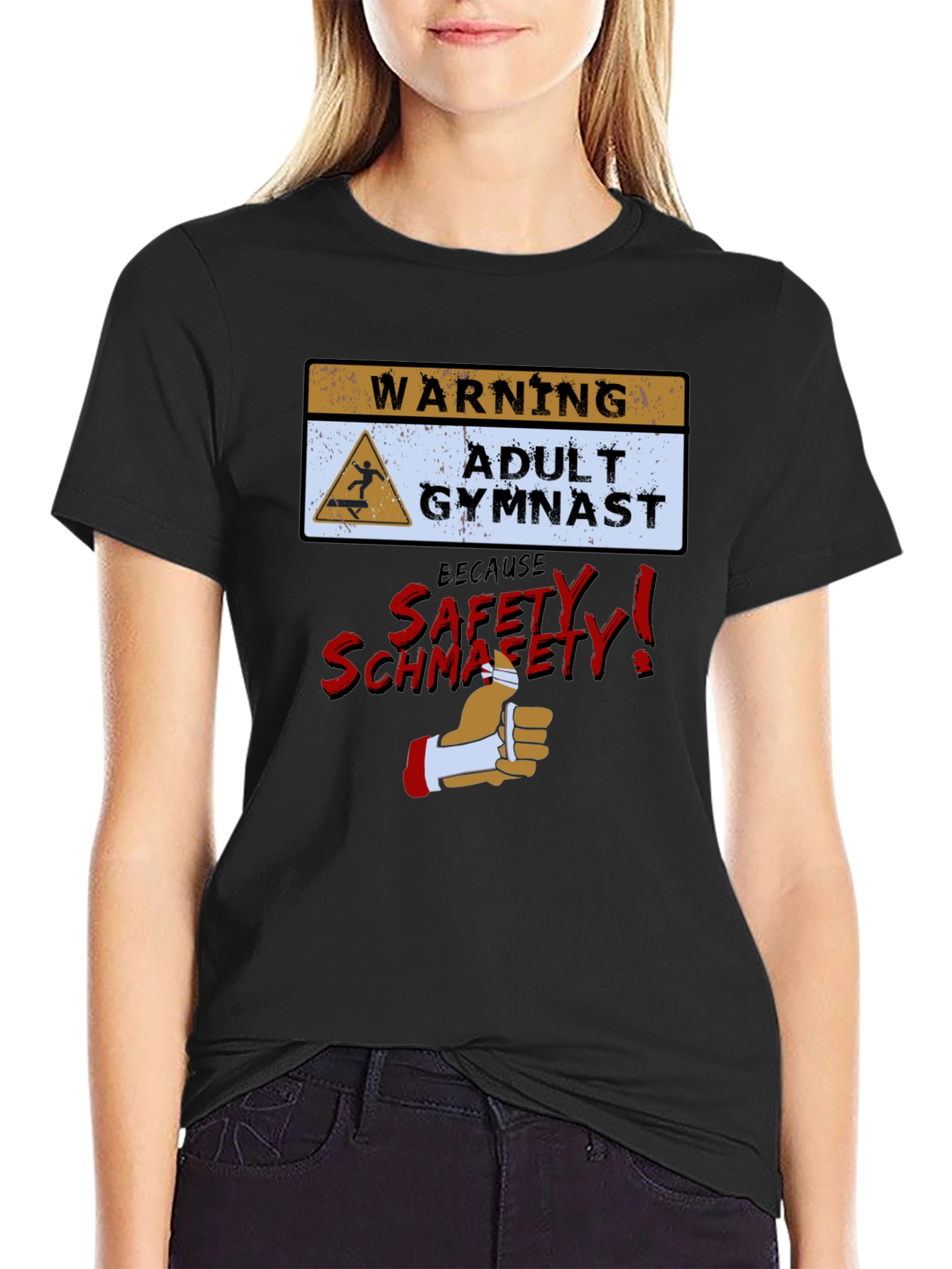 Funny Adult Gymnast Warning T-Shirt