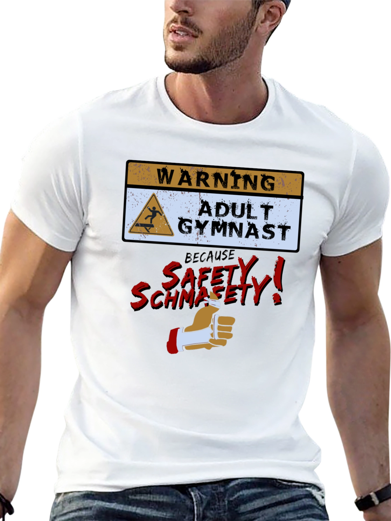 Funny Adult Gymnast Warning T-Shirt