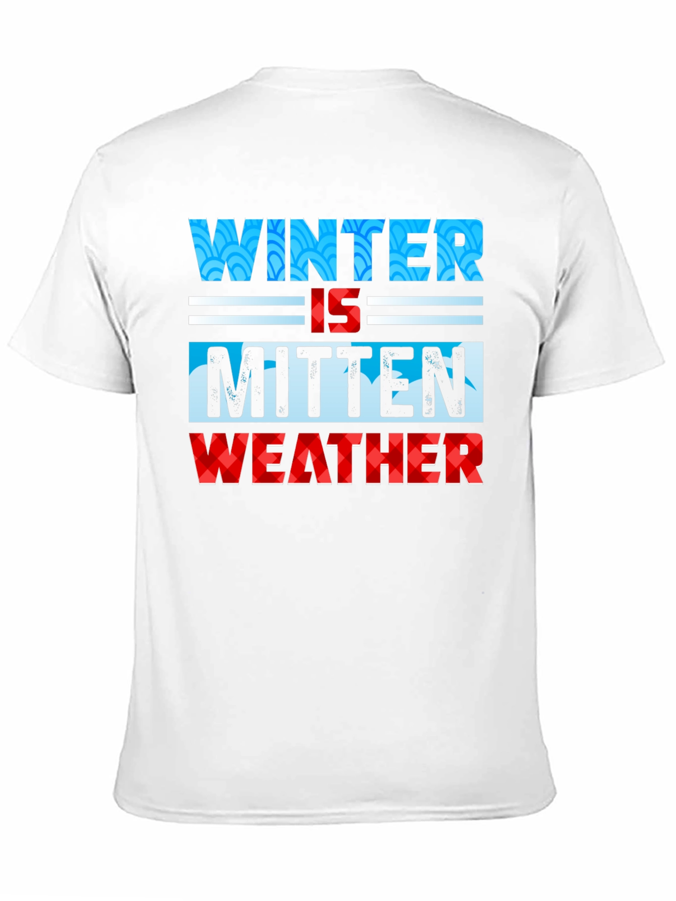 Winter Mitten Weather Black Graphic T-Shirt