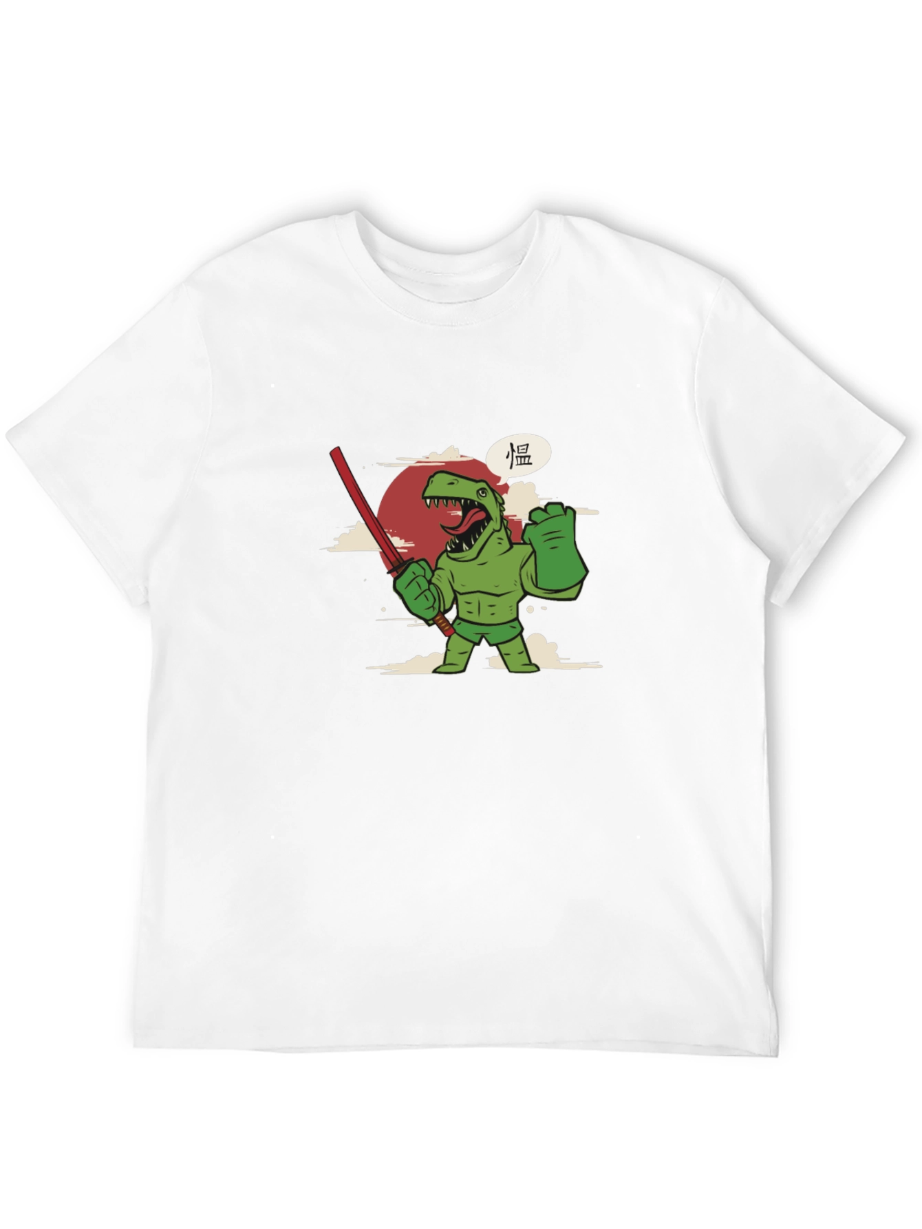 Dino Warrior Graphic Tee - Black