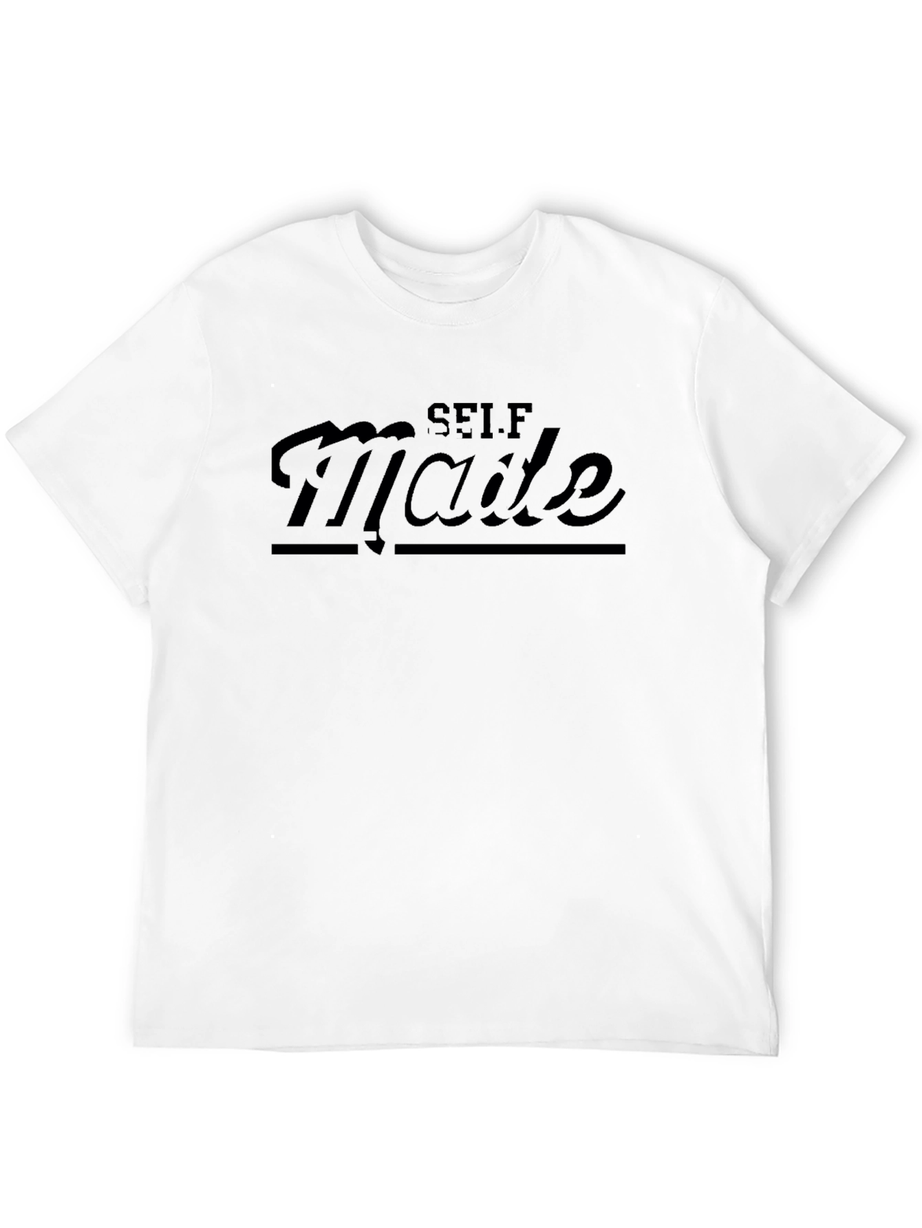Self Made Black T-Shirt - Stylish Casual Wear