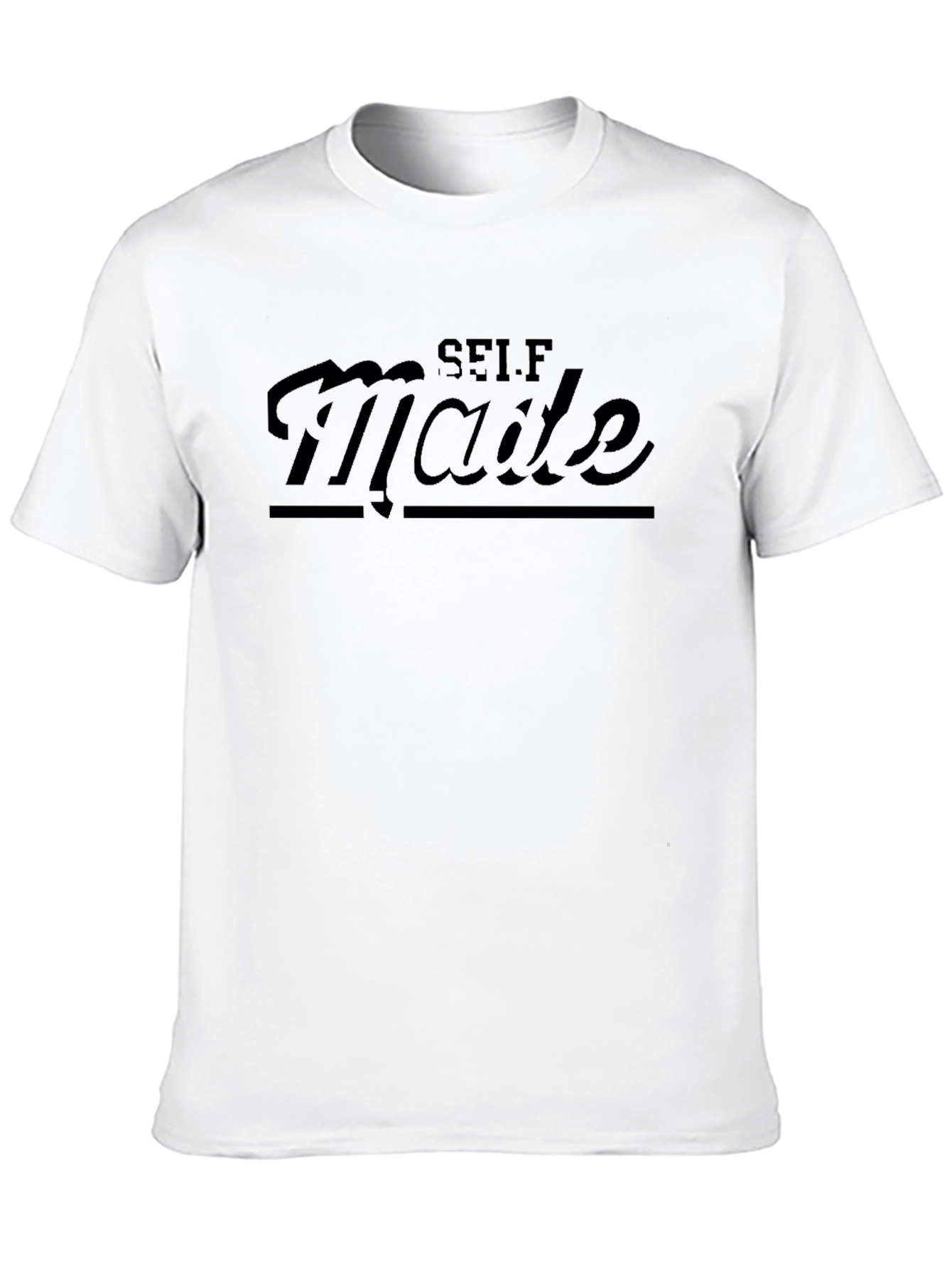Self Made Black T-Shirt - Stylish Casual Wear