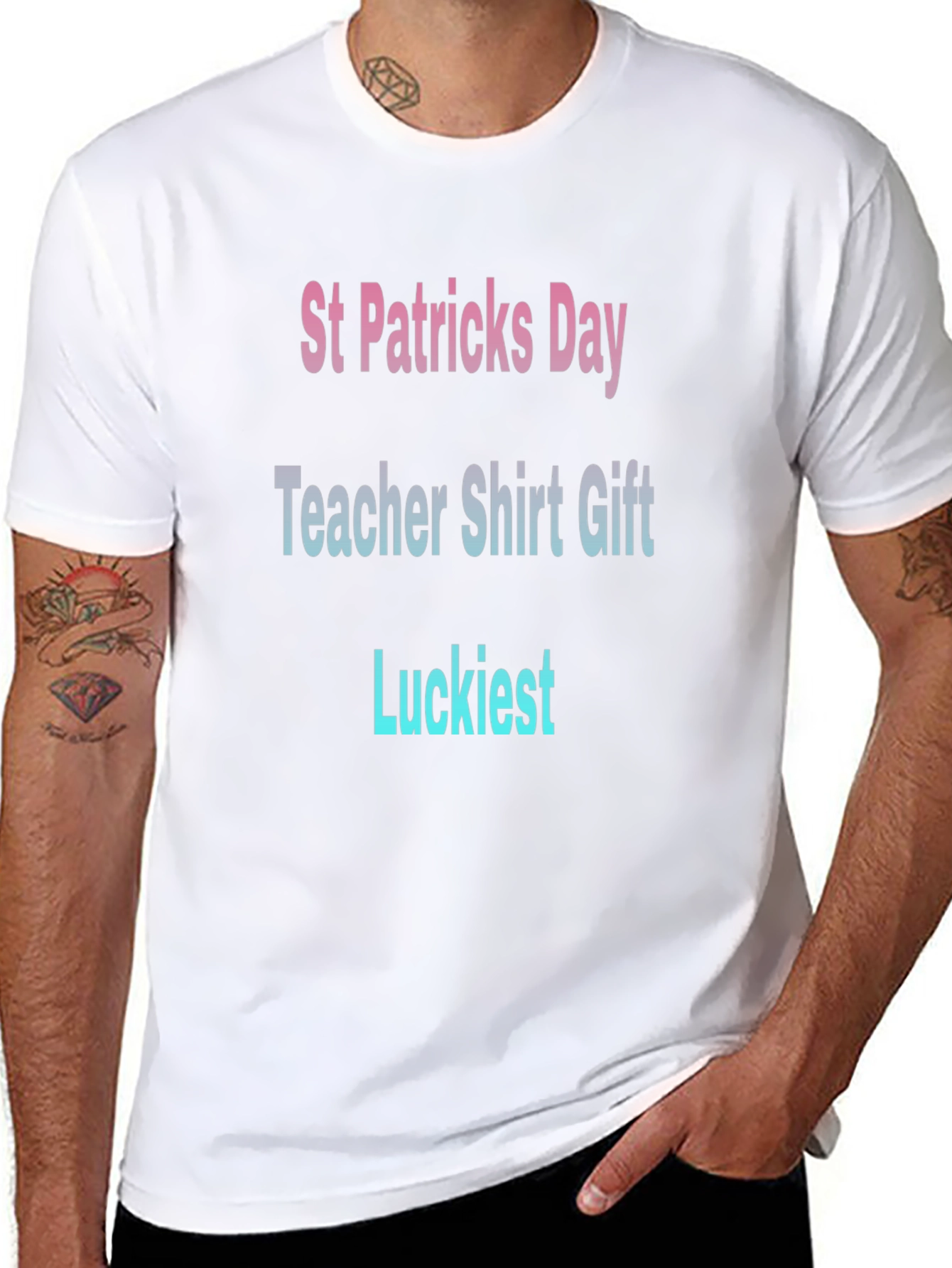 St. Patricks Day Teacher T-Shirt - Luckiest Gift