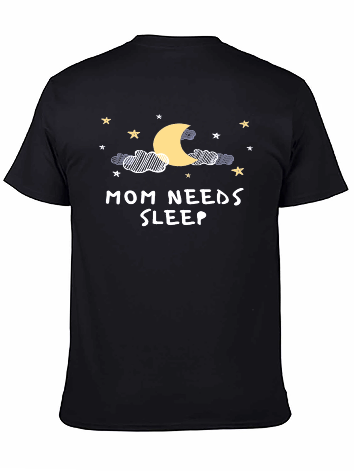 Mom Needs Sleep Graphic Tee - Black